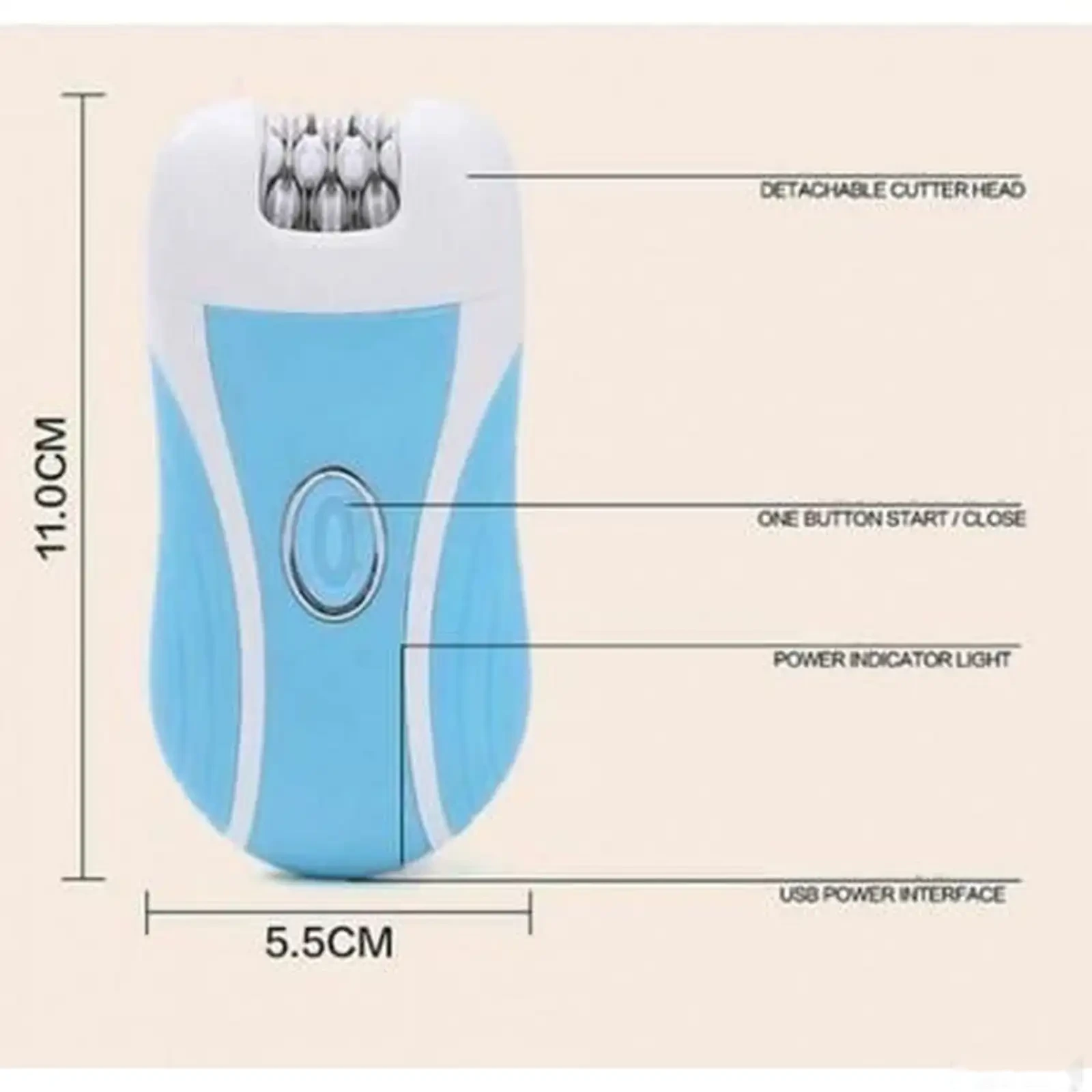 Эпилятор ва Вектор Shaver Boxili 3 дар 1 Сифати баланд ва қулайӣ — фото 3