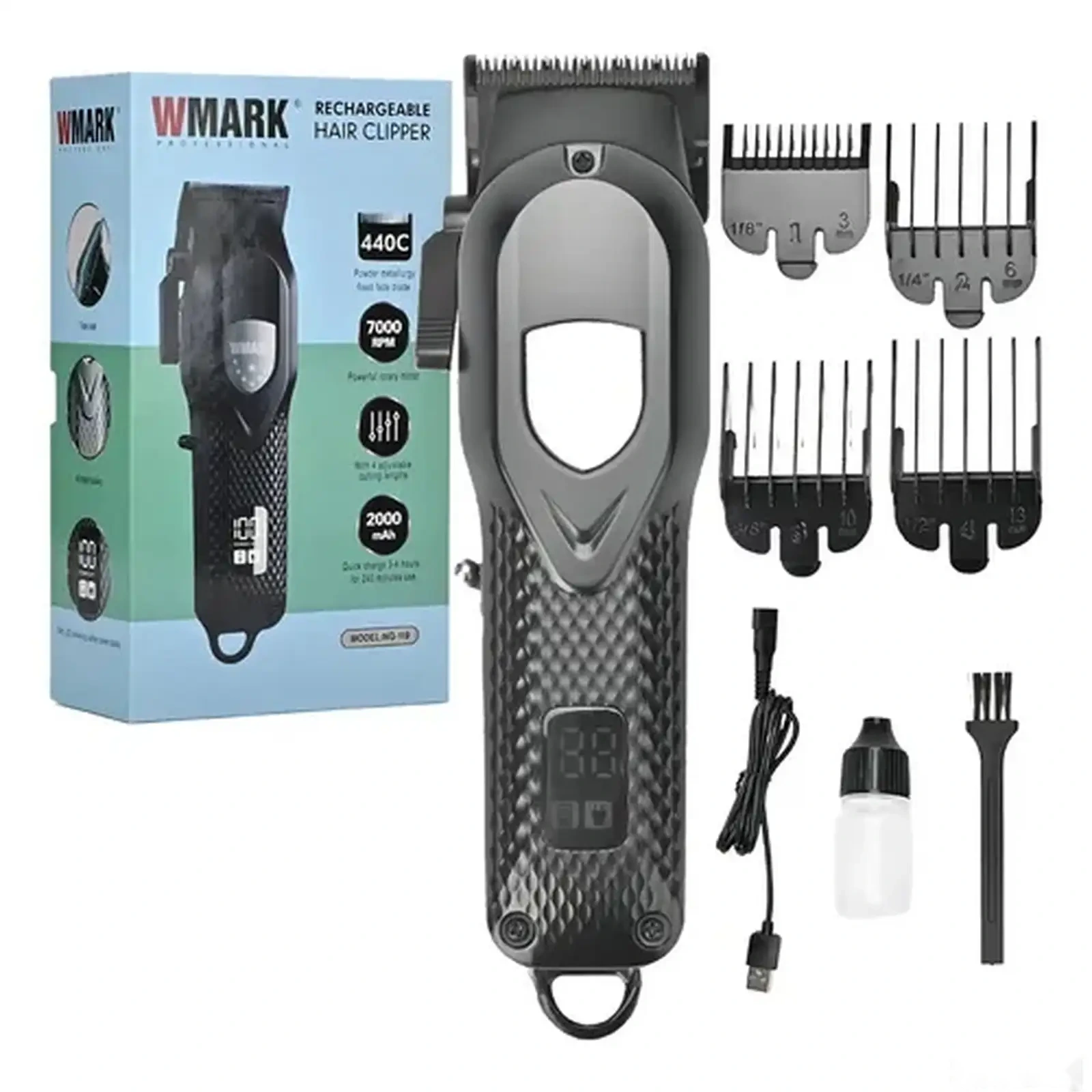 Мошинкаи касбӣ барои мӯйтарошӣ WMARK NG-119 Professional — фото 2