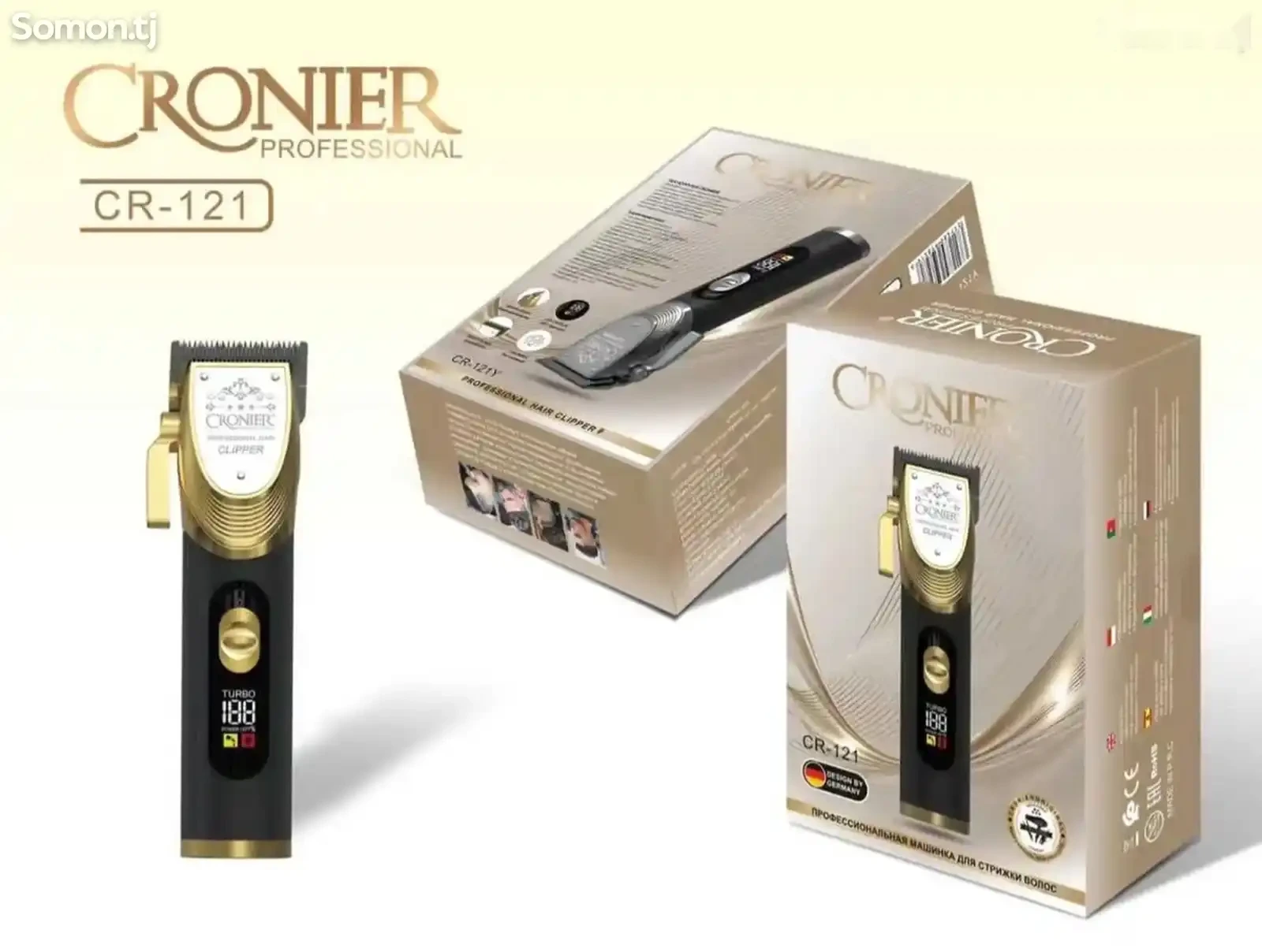 Машинка барои мӯйсаргирии касбии CRONIER CR-121 — фото 3