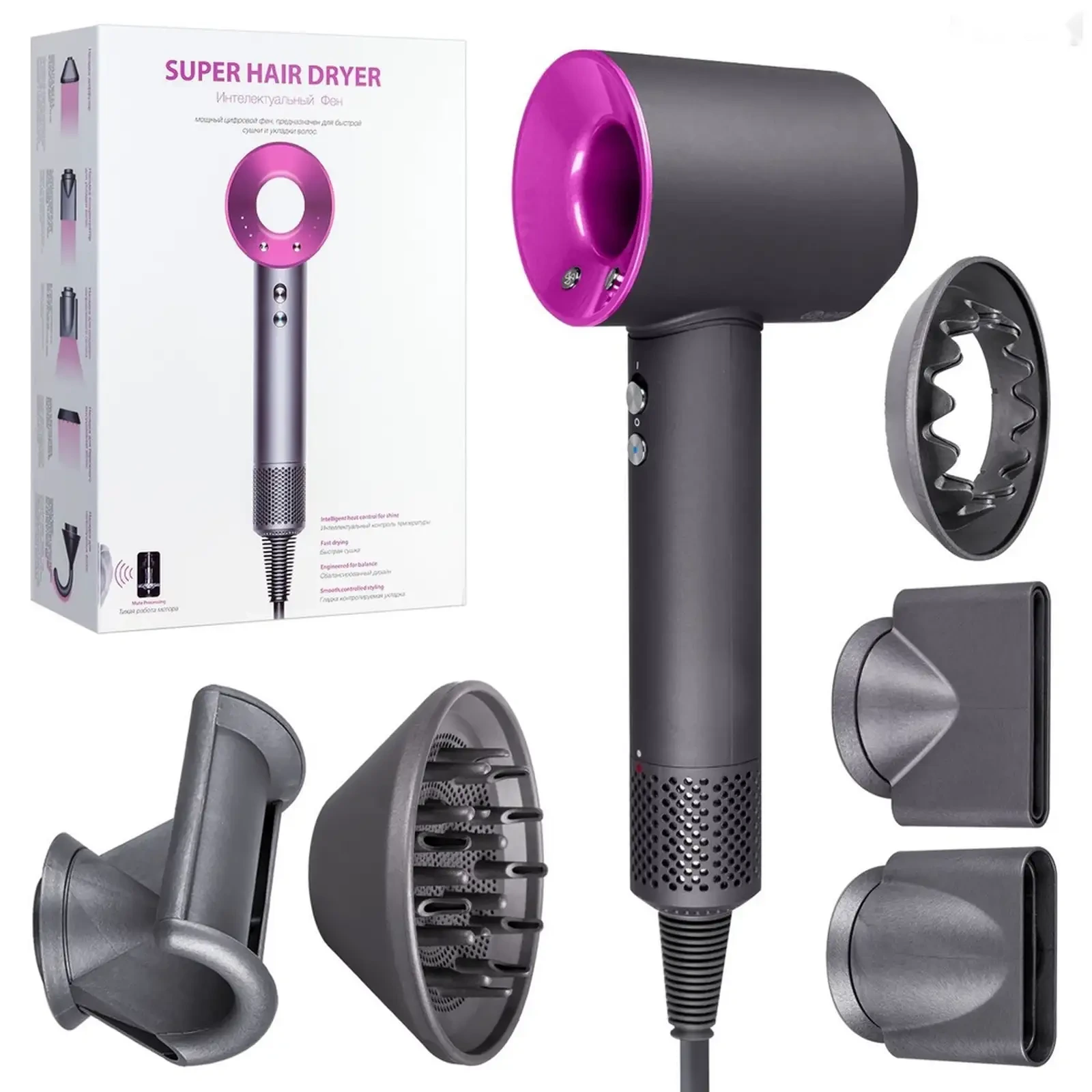 Фен Super Hair Dryer 5 in1 — фото 2