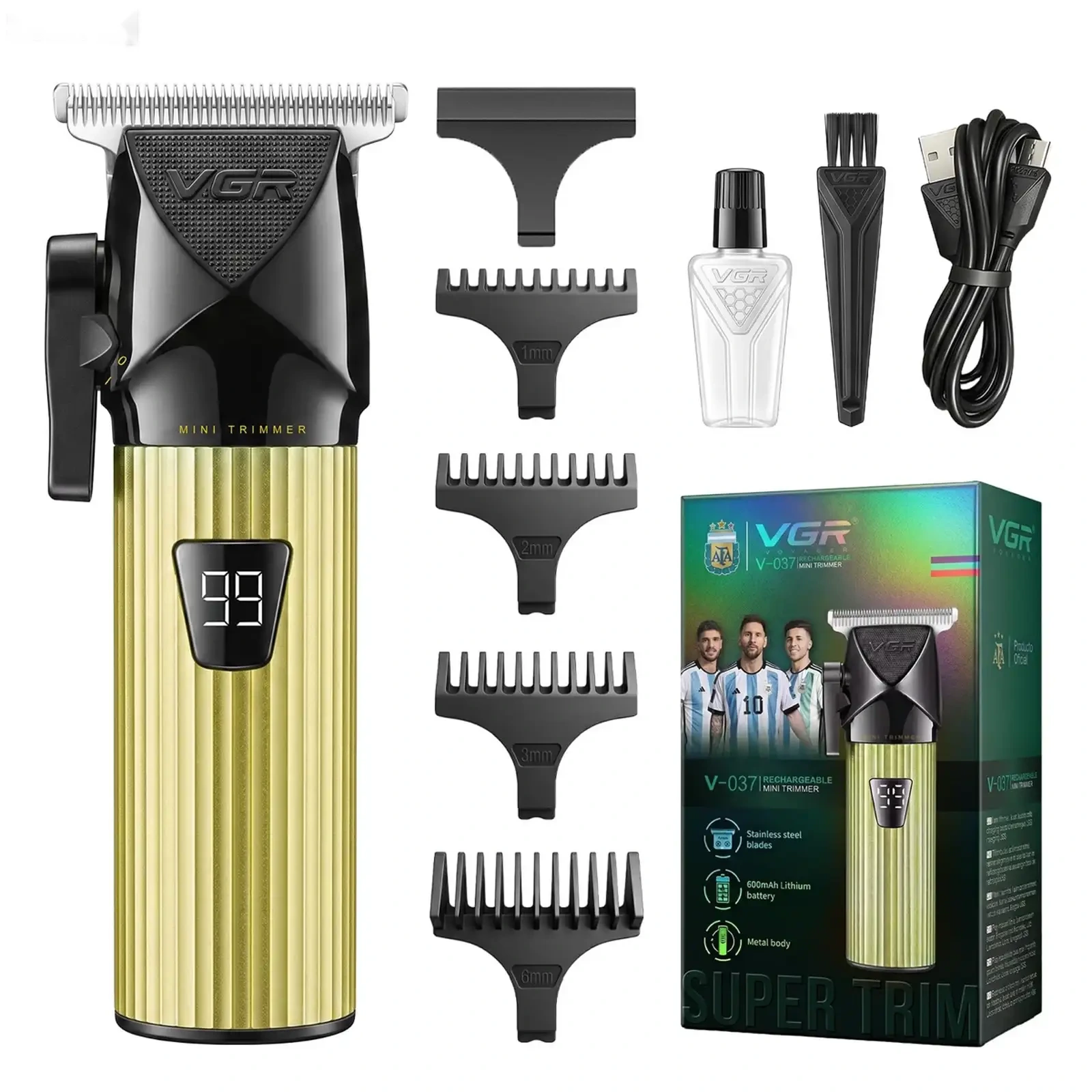 Триммери касбӣ барои ислоҳи риш ва мӯй аз бренди VGR модели V-037 Mini Trimmer — фото 3