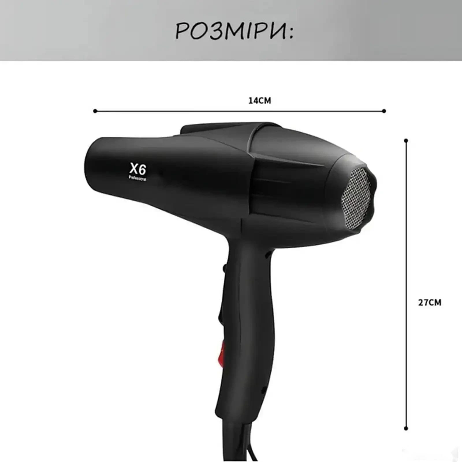 Фен барои мӯй X6 Professional — фото 4
