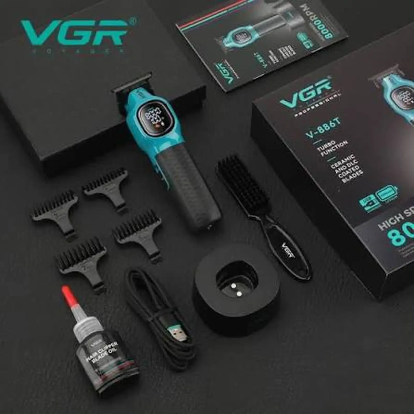 VGR V-886T Интихоби ҳирфаӣ барои сартарошон ва истифодаи хонагӣ — фото 4
