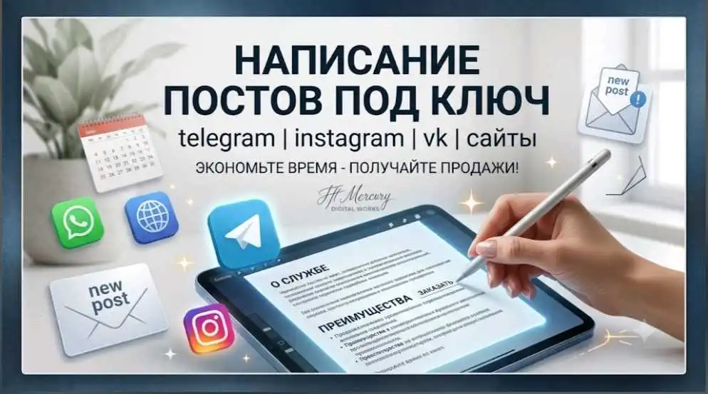 Посты для соцсетей и мессенджеров