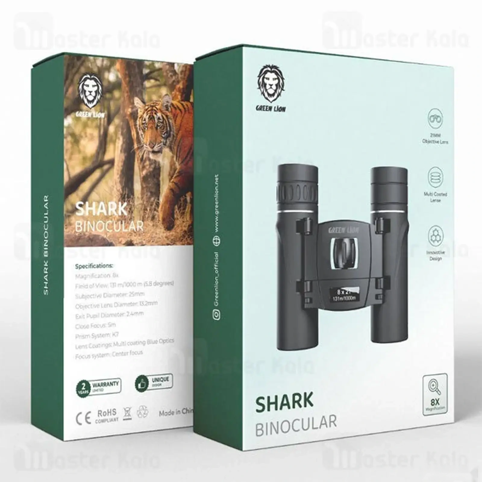 Бинокль GREEN LION SHARK BINOCUL — фото 2