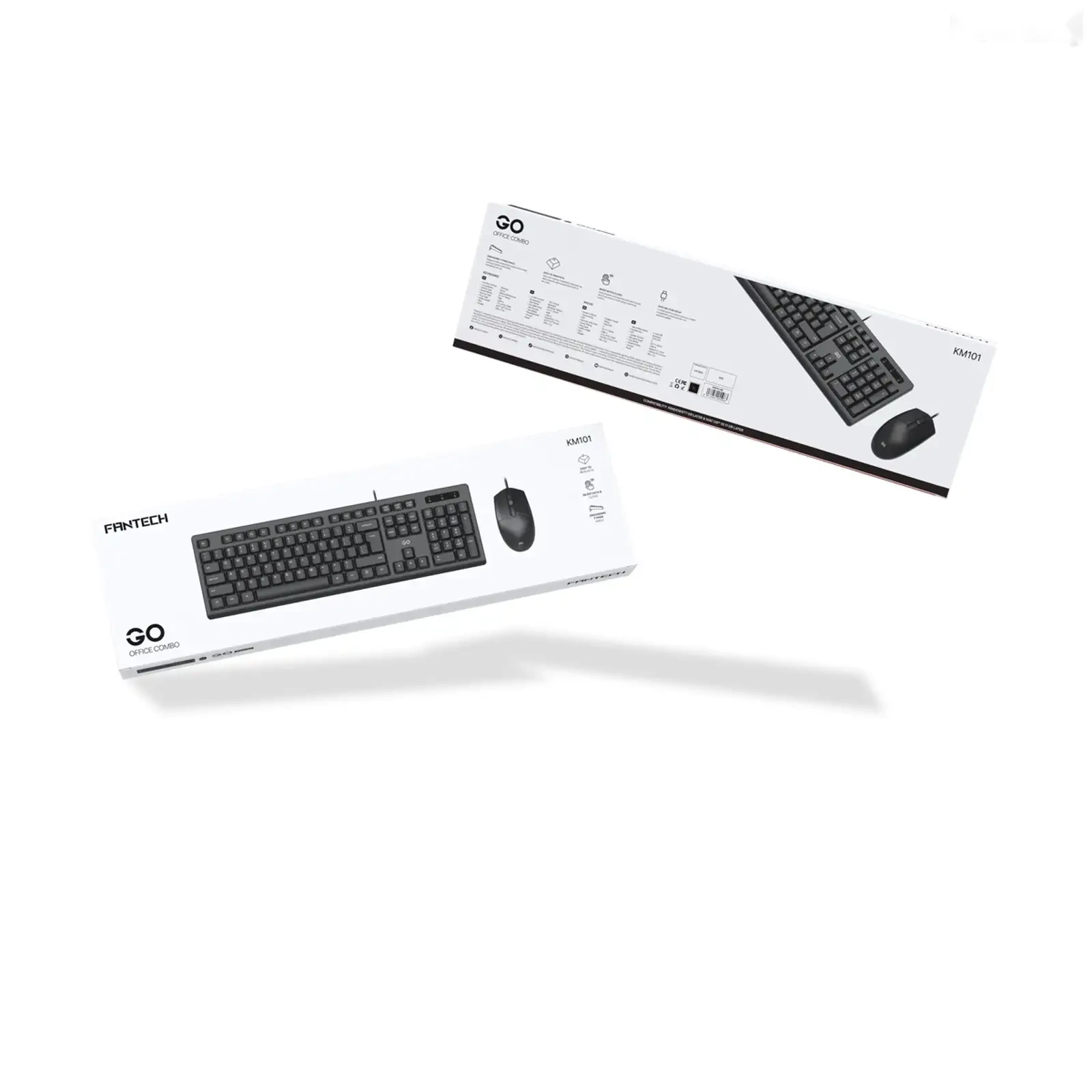 Проводная мышь и клавиатура Fantech KM101 GO Office Combo