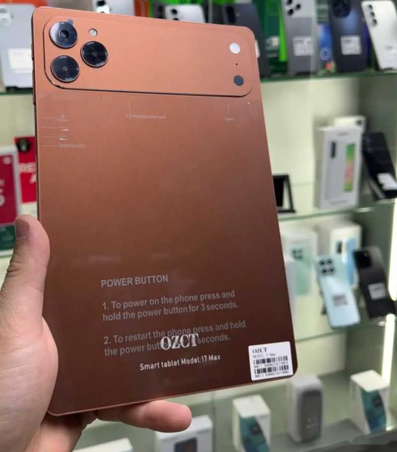 Планшет OZCT 17 PRO max 2sim 16/1tera Orange 8000 battery