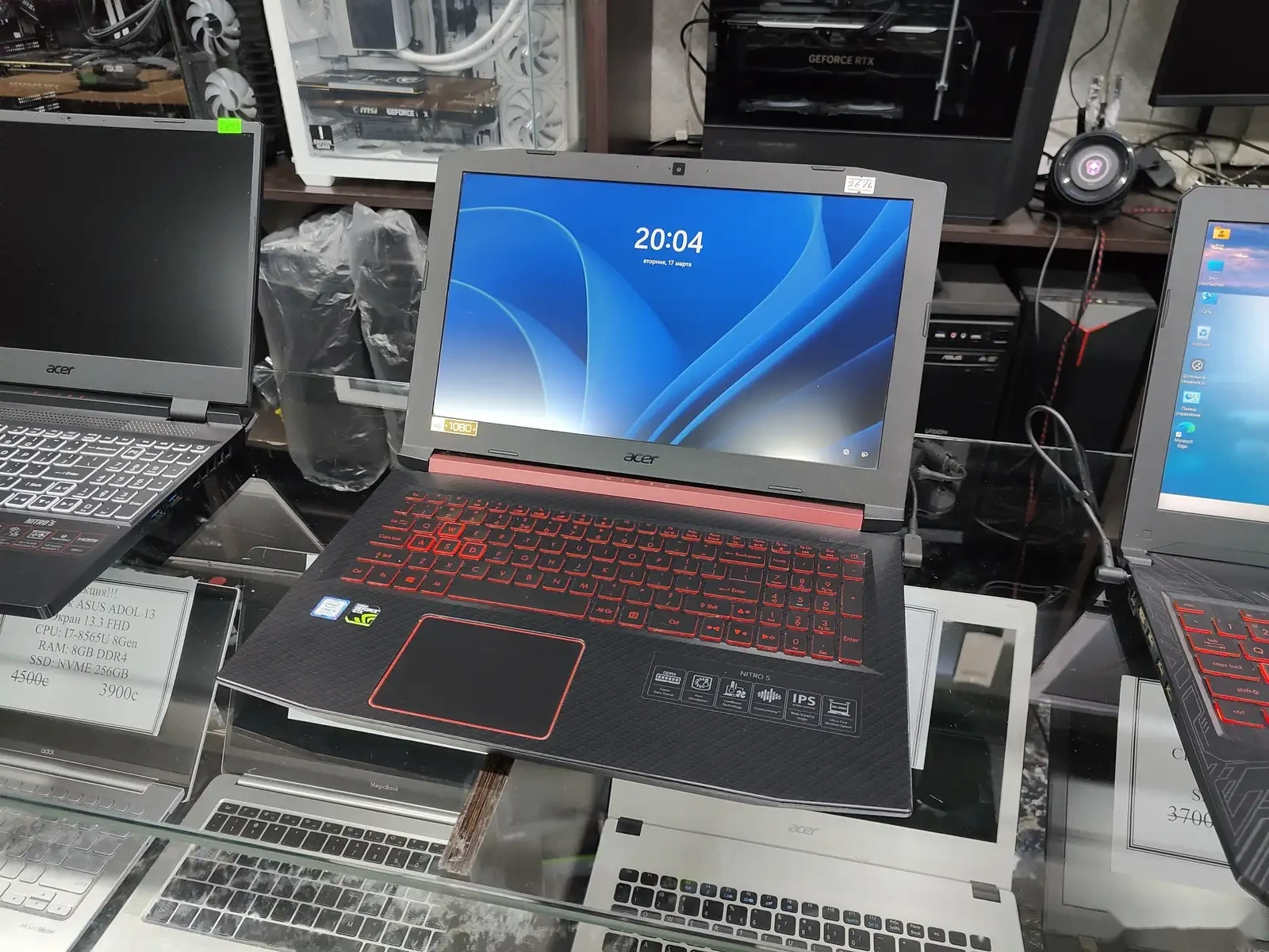 Игровой ноутбук Acer Nitro 5 Core I5-8GEN 8GB/128SSD/1TB GTX 1050TI 4GB — фото 6