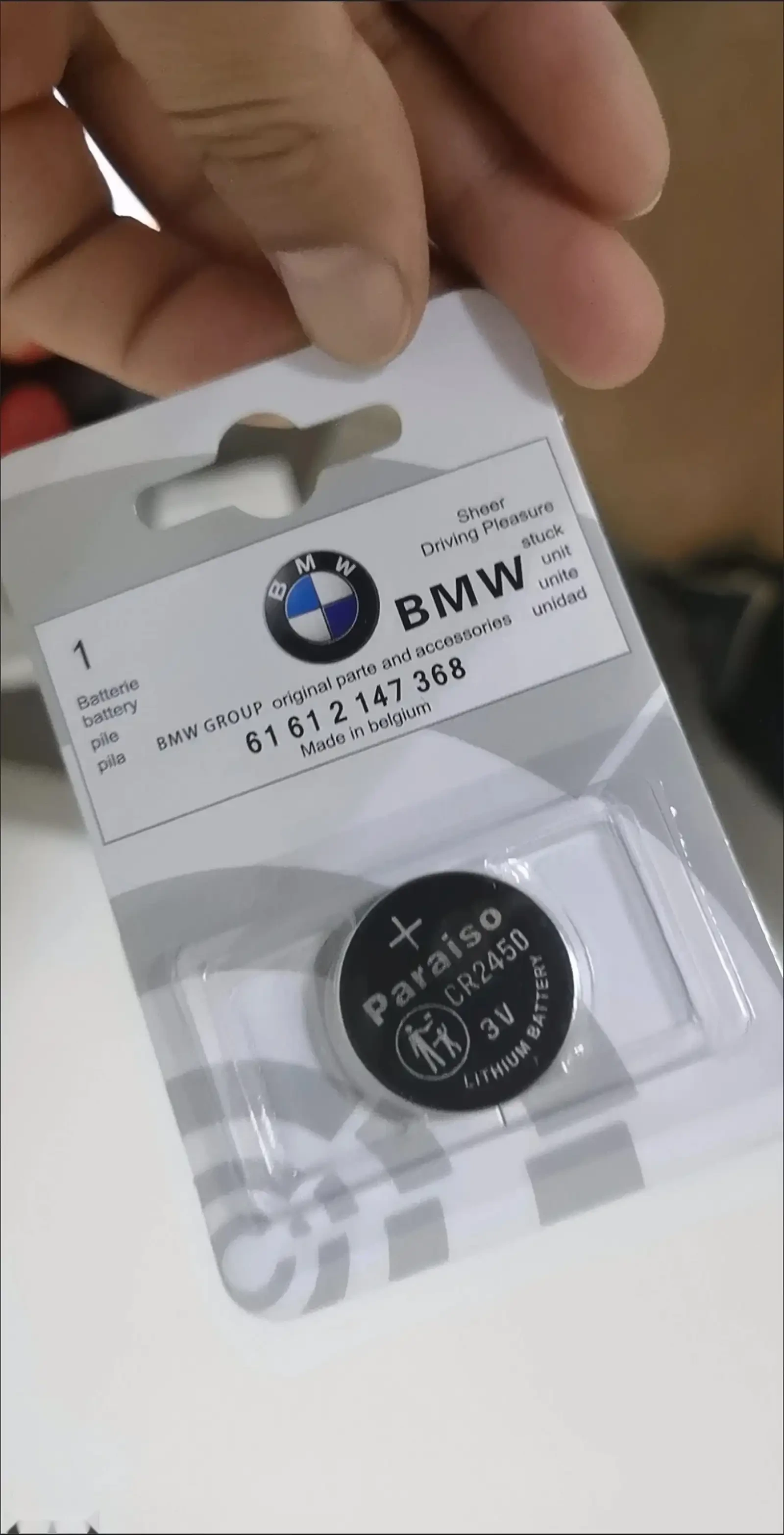 Батарейки ключа BMW CR2450 — фото 3