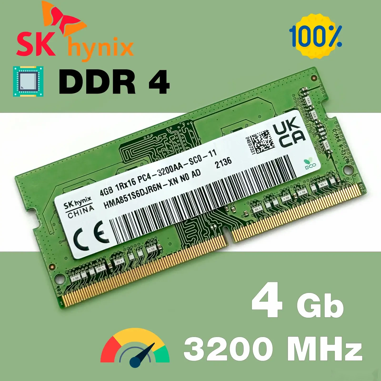 Оперативка SK hynix SO-DIMM DDR4 3200MHz 4GB