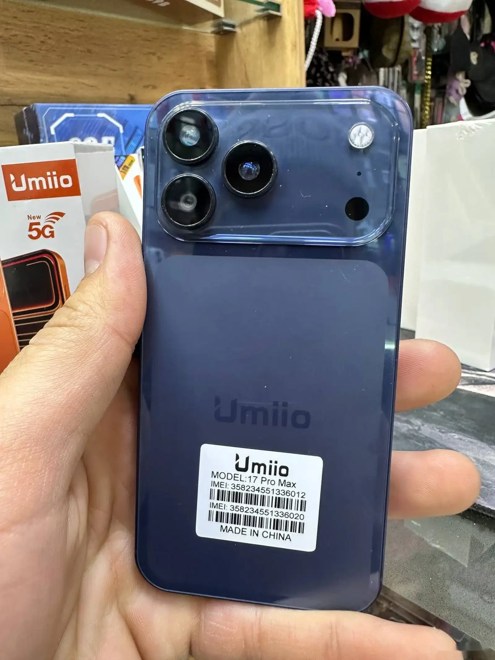Телефон Mini Iphone 17pro max 16/1T orange — фото 3