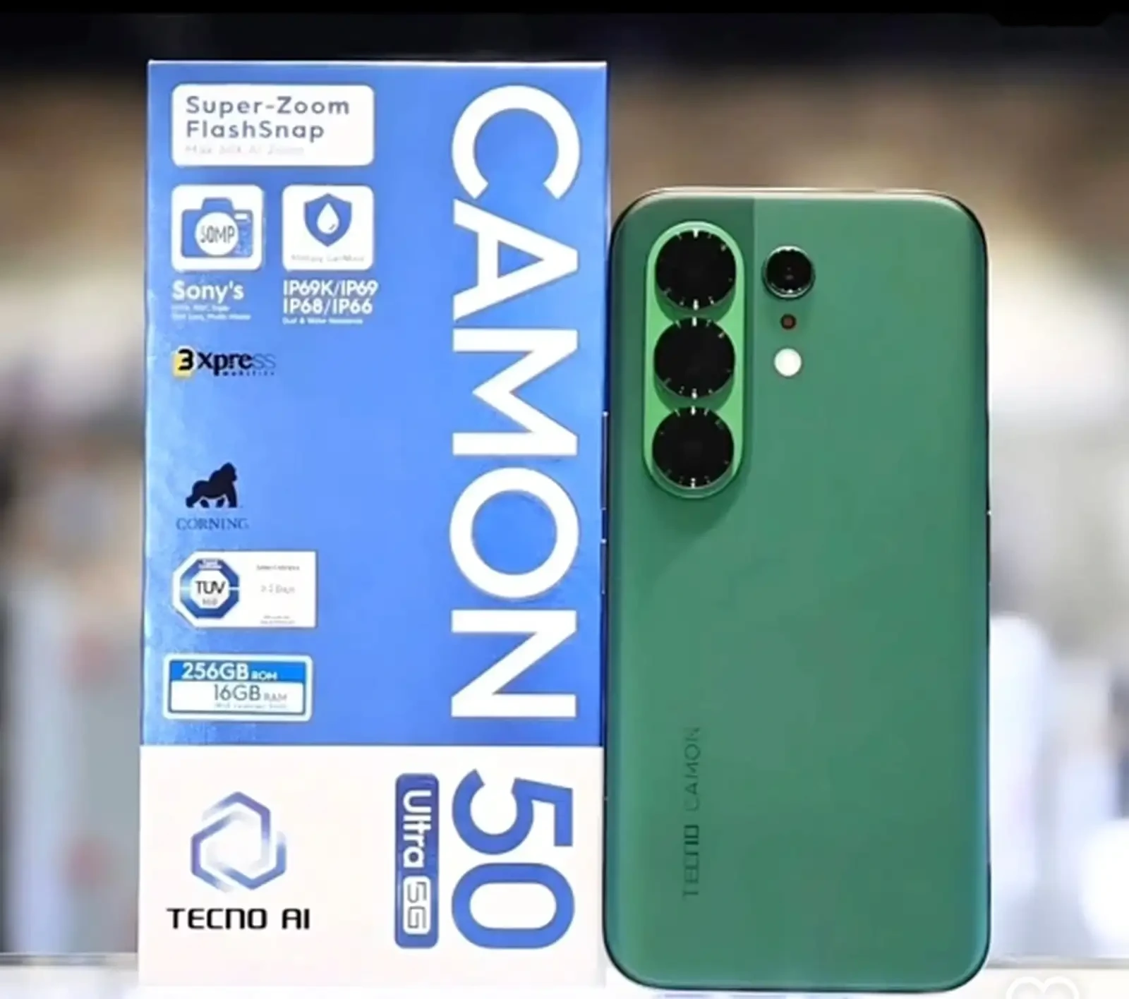 Tecno Camon 50Pro 8/256Гб Global version Black 6500Мач — фото 2