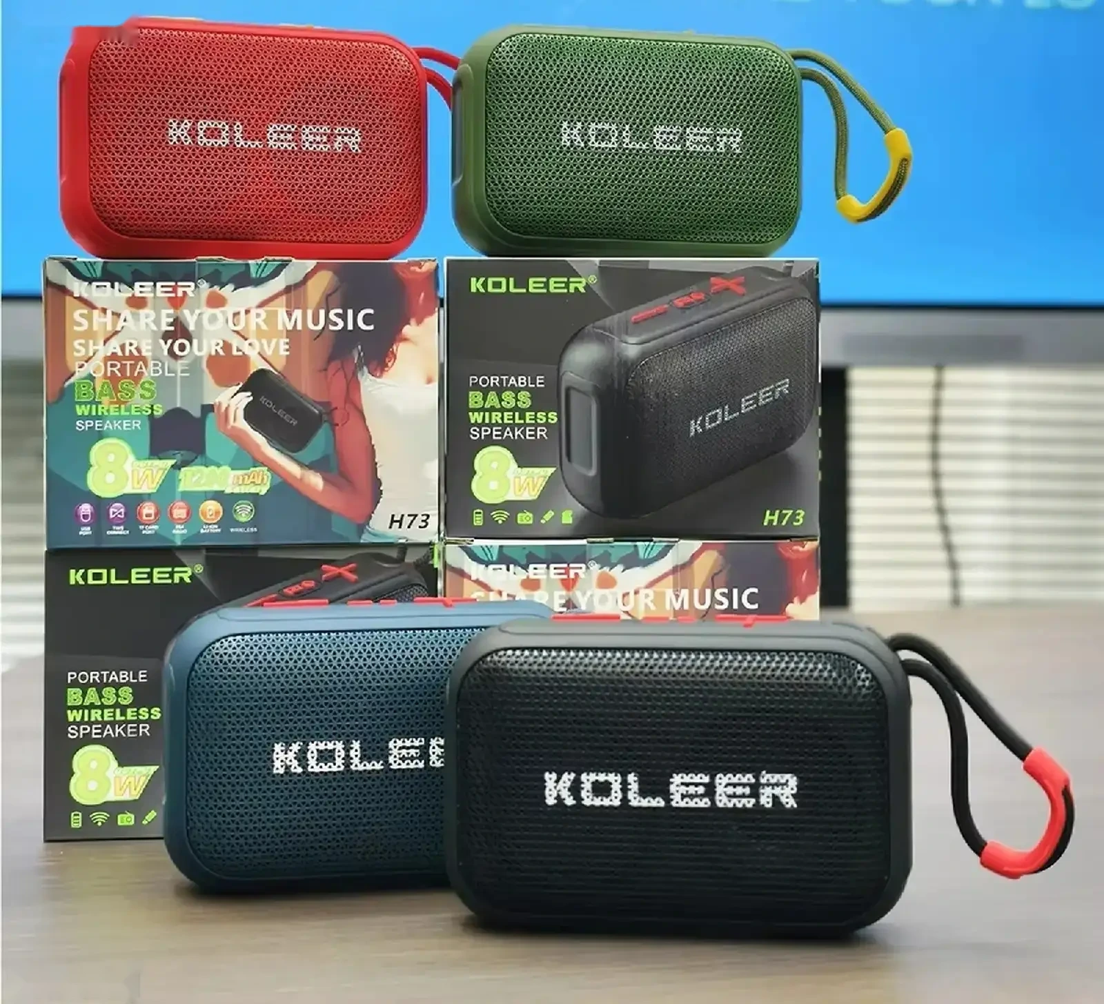 Портативная колонка KOLEER H73 Portable