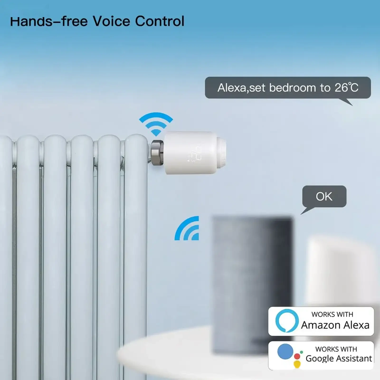 Умный термостатический клапан ZigBee