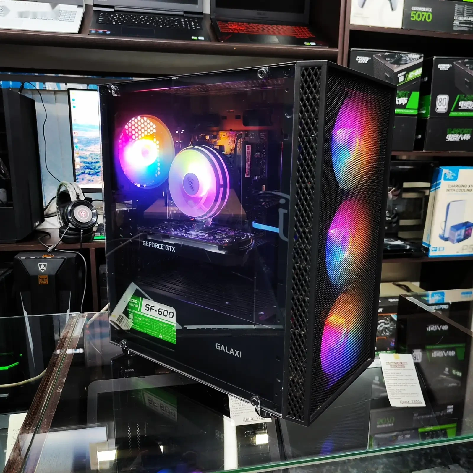 Игровой Компьютер GALAX Black Core i5 DDR4 16GB SSD 480GB GTX 1650S — фото 6