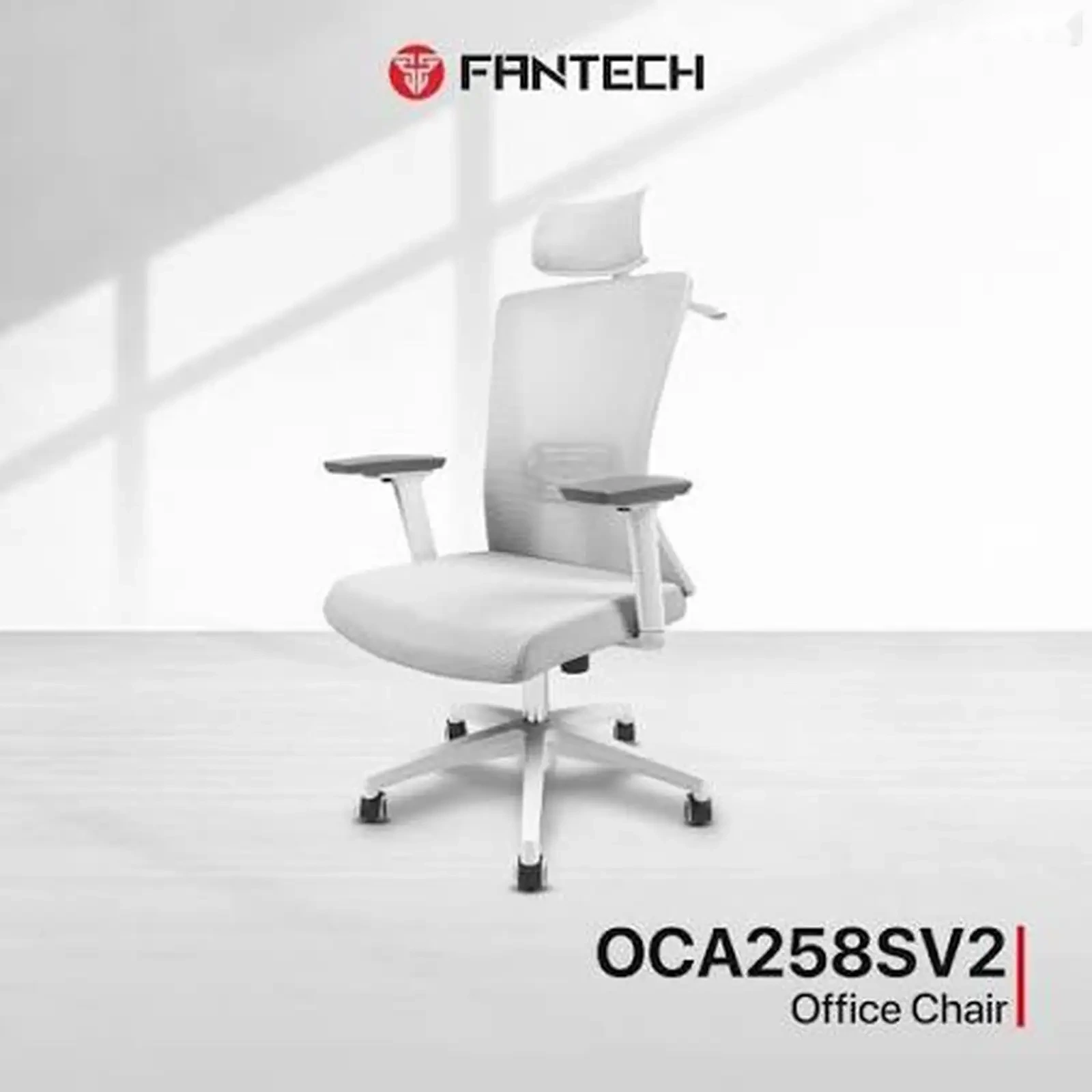 Компьютерное кресло Fantech OC-A258 с сетчатой спинкой и подголовником — фото 8