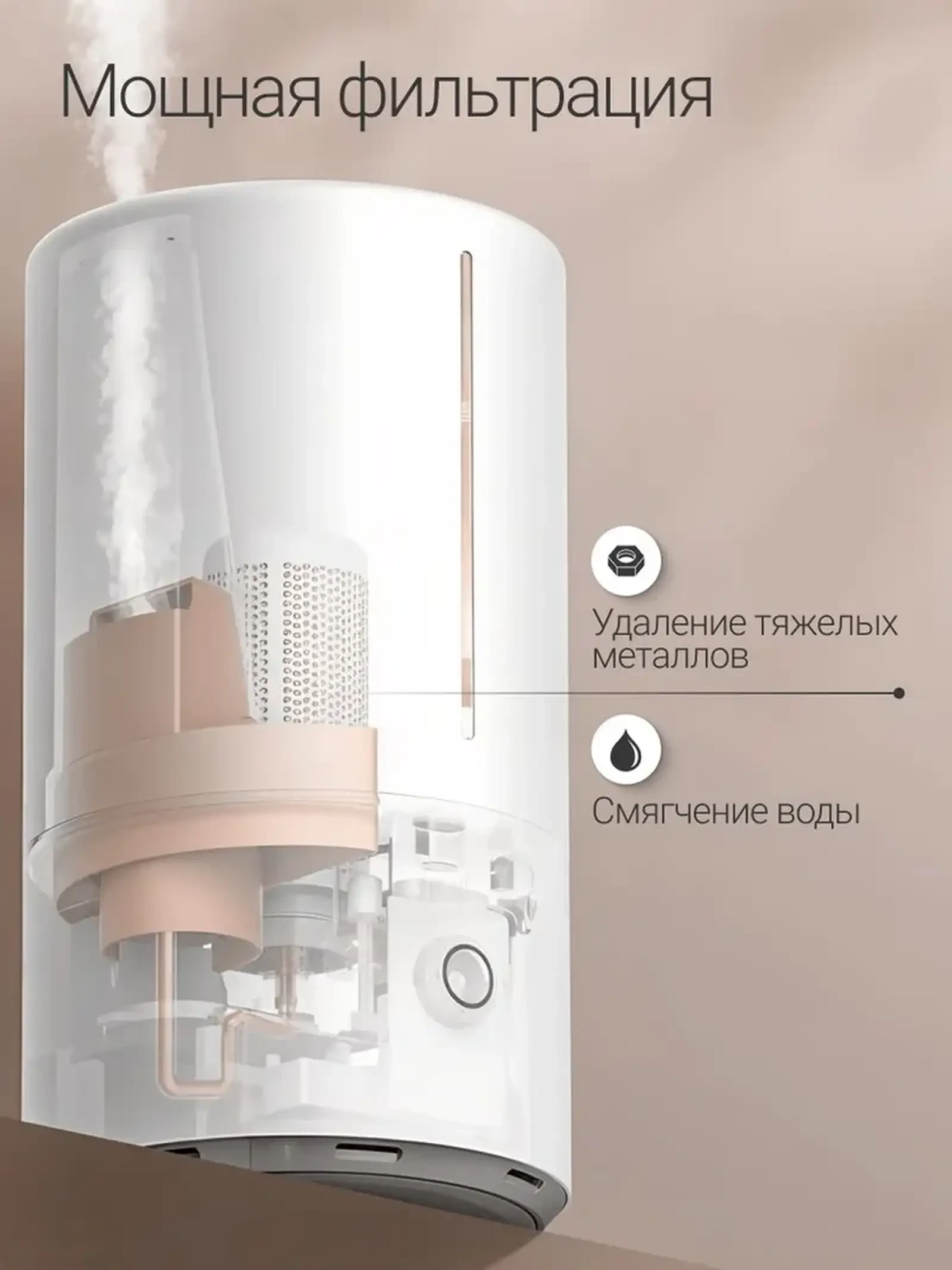 Увлажнитель воздуха Xiaomi Mijia Smart Sterilization Humidifier S — фото 8