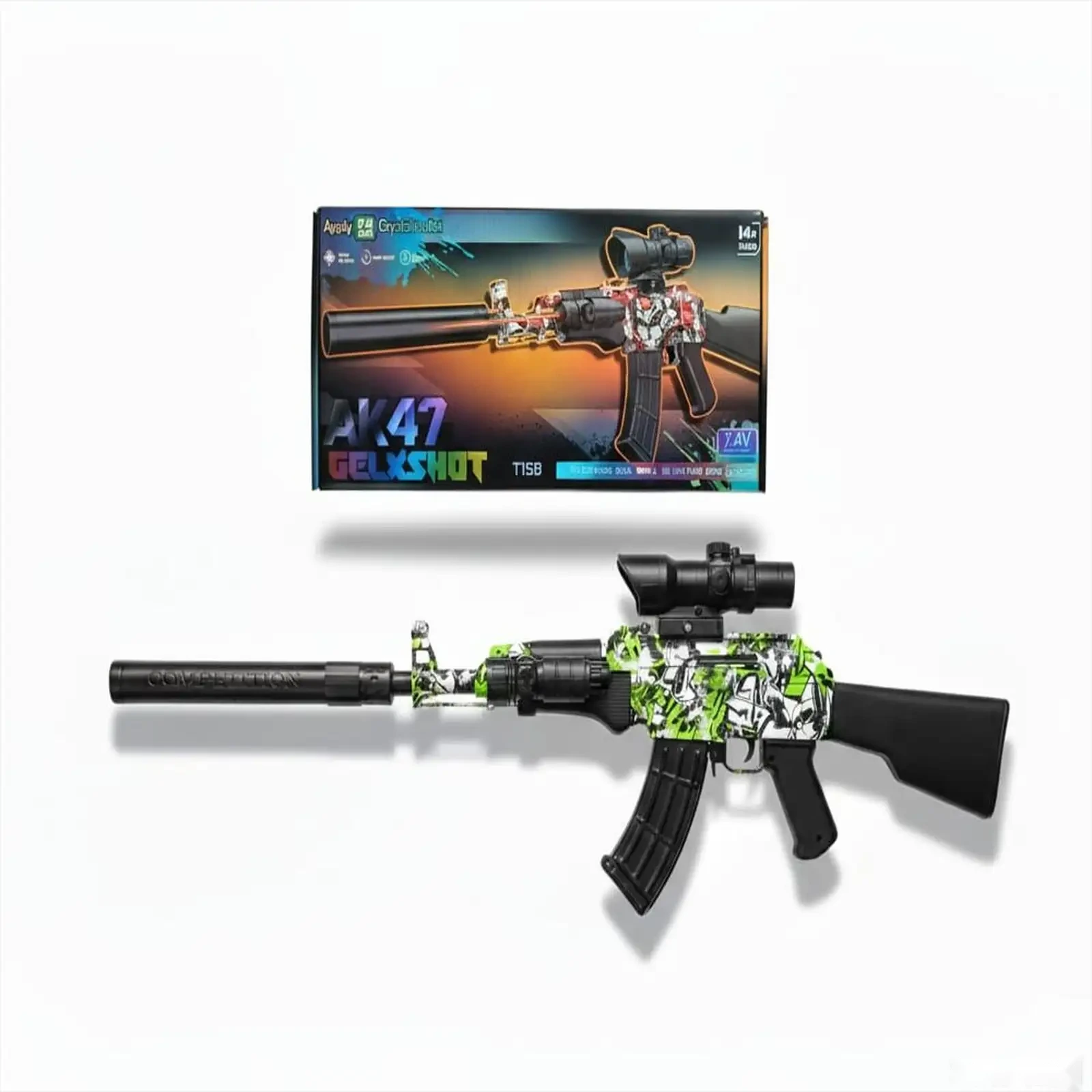 Игрушечного автомата AK47 Gelshot T15B, предназначенного для активного отдыха — фото 2