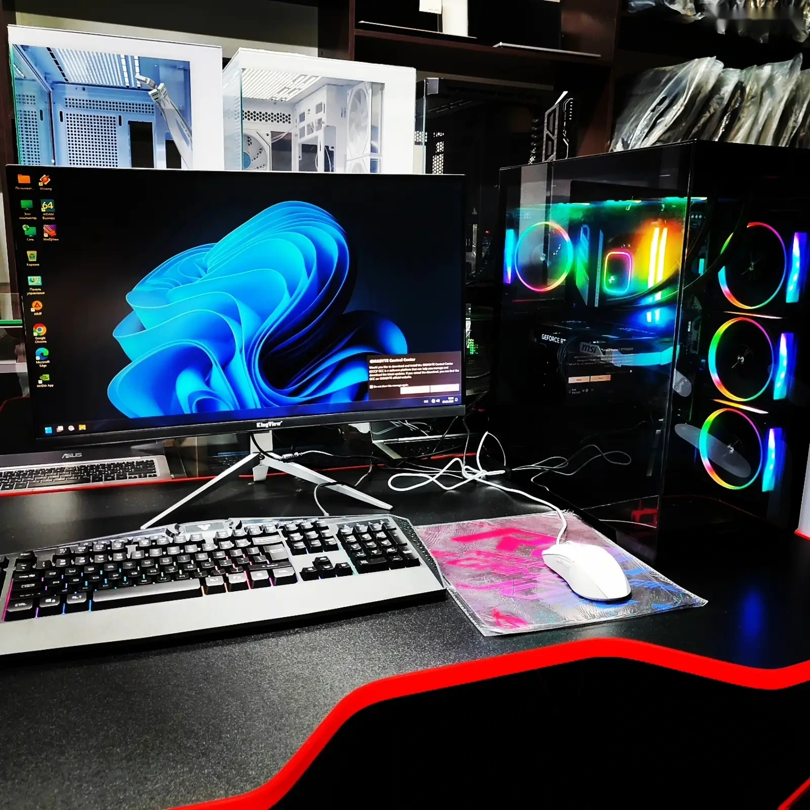 Игровой Компьютер DeepCool CG580 Core i7-Ultra 265Kf DDR5 32GB SSD 512GB RTX 506 — фото 3