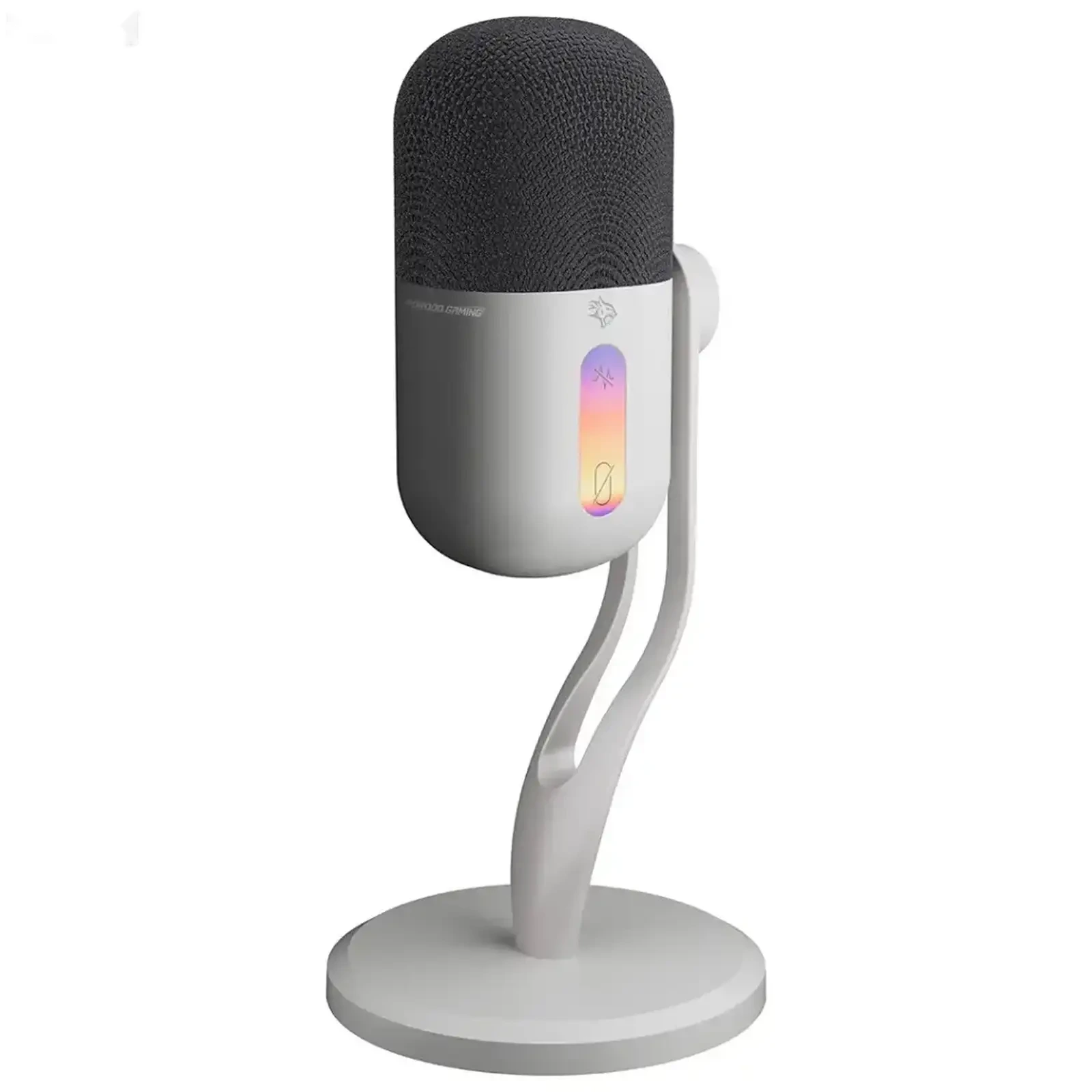 Игровой микрофон Porodo Gaming Elyx USB Condenser Microphone with RGB Lights, бе — фото 2