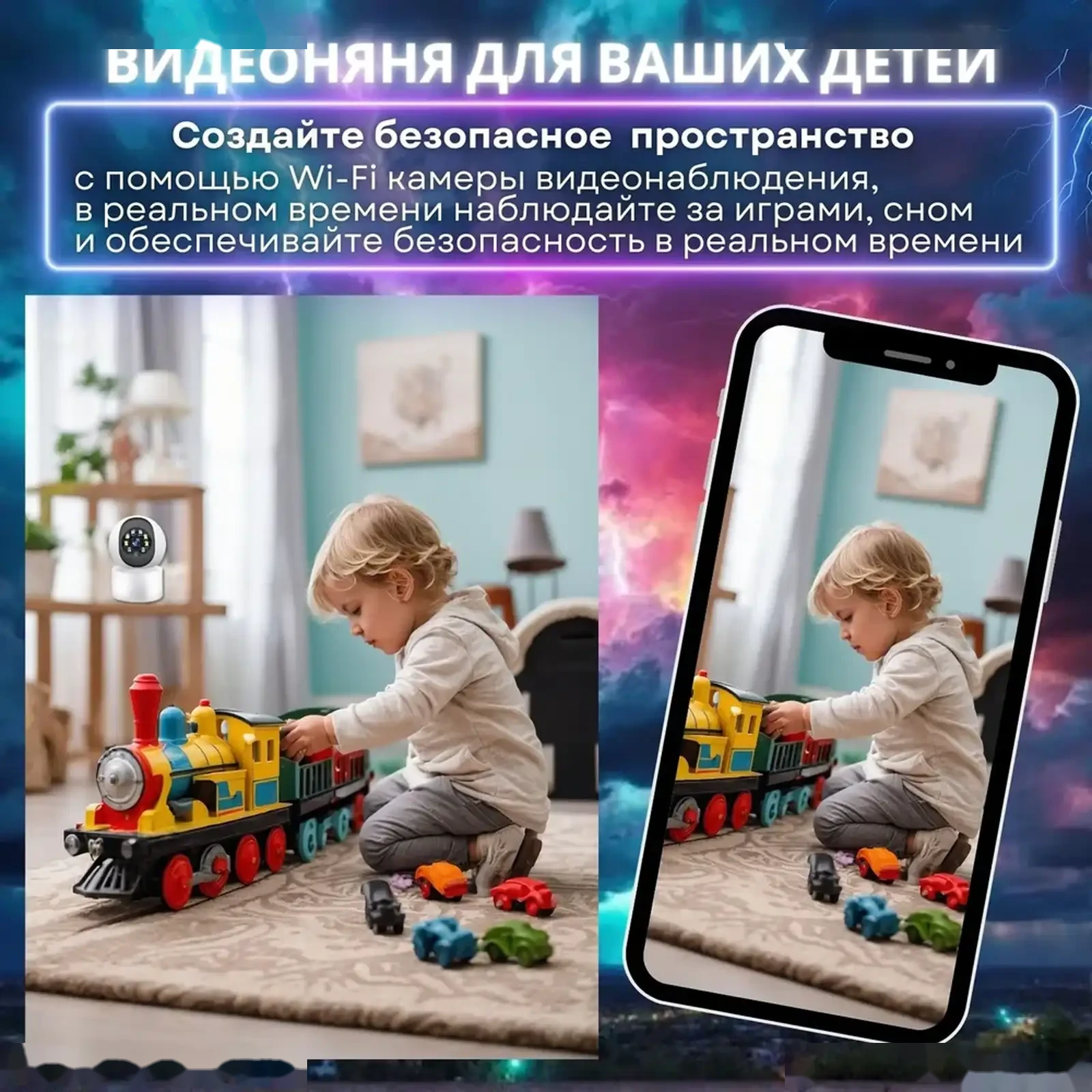 Умная видеокамера Wi-Fi 5 MP