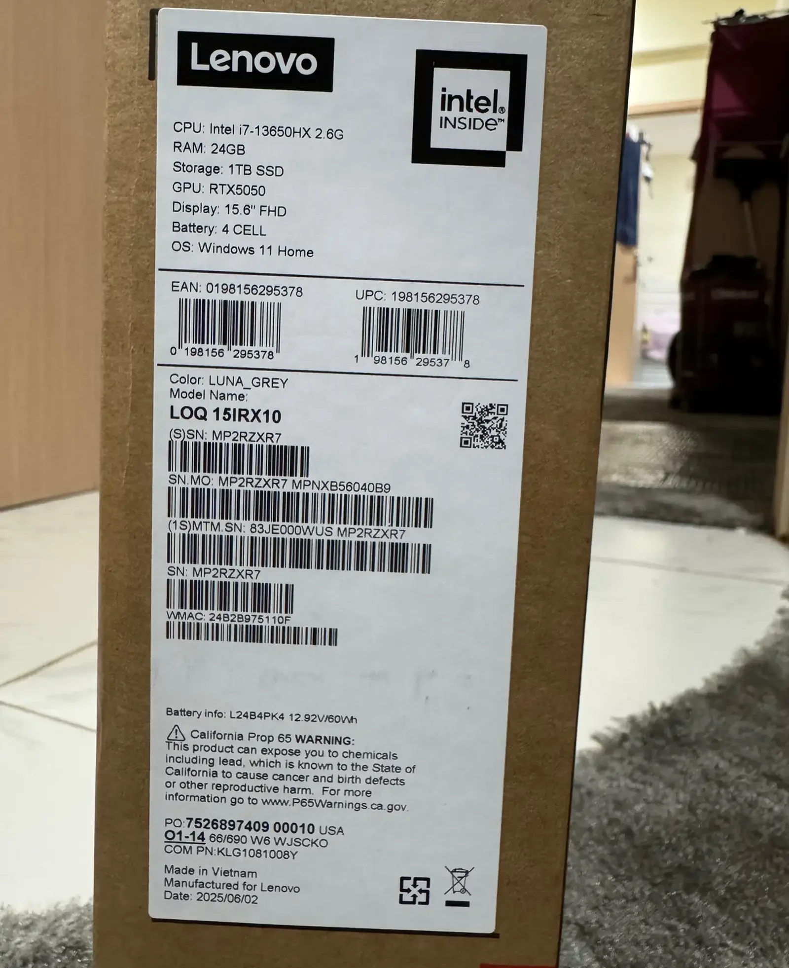 Игровой Ноутбук Lenovo LOQ i7 13th — фото 3