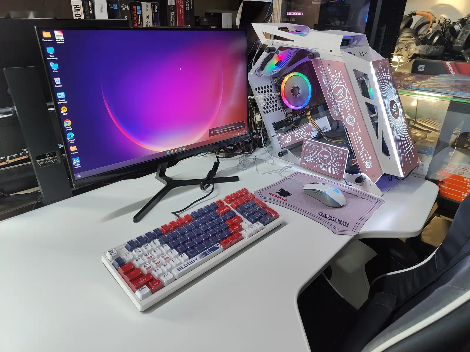 Игровой Персональный Компьютер Asus ROg White Core i5 VGA 6GB для CS-GO2 — фото 5
