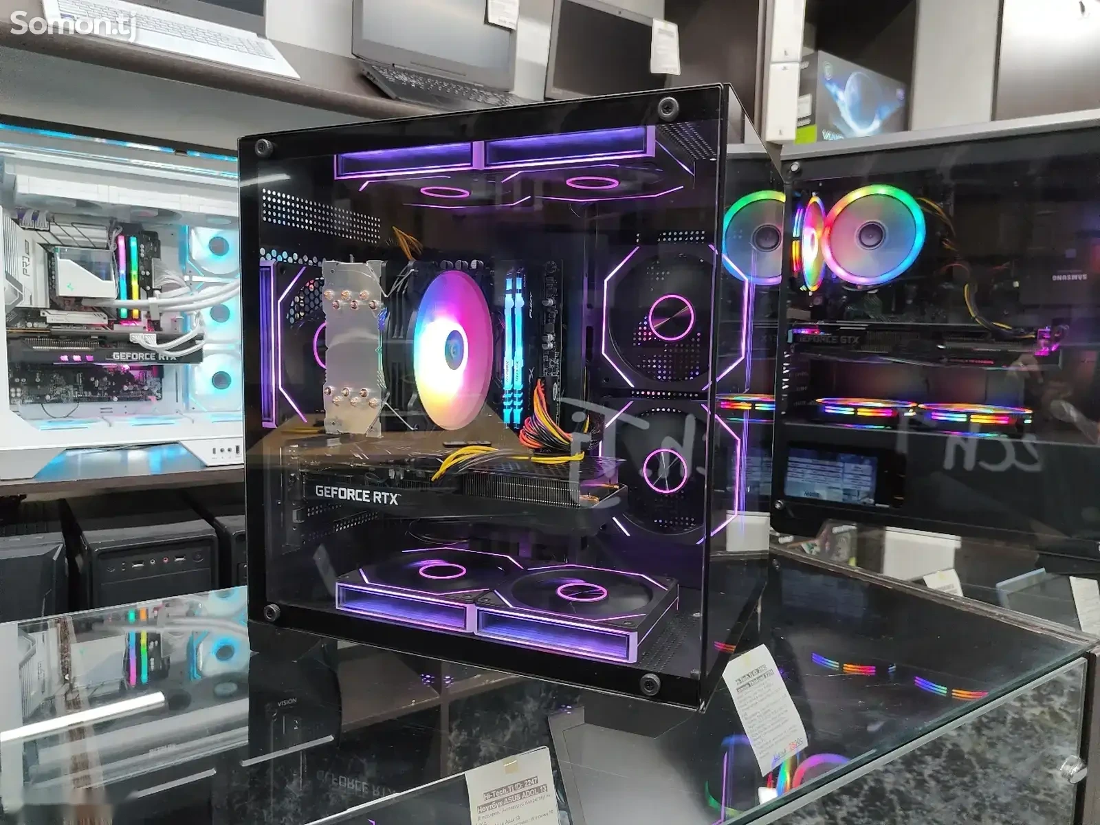 Игровой Компьютер Аквариум I5-12400F 16GB/SSD 512GB RTX 3060 12GB