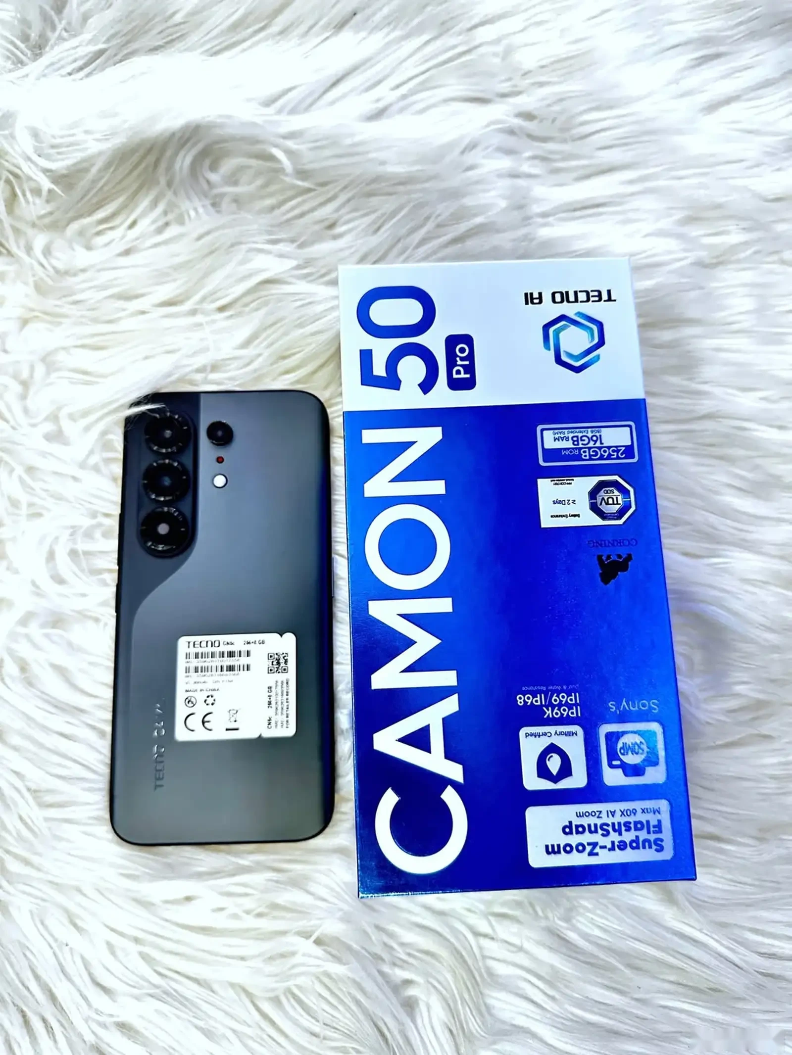 Теcno Camоn 50 Pro 8+8/256gb 6500maч Titanium — фото 6