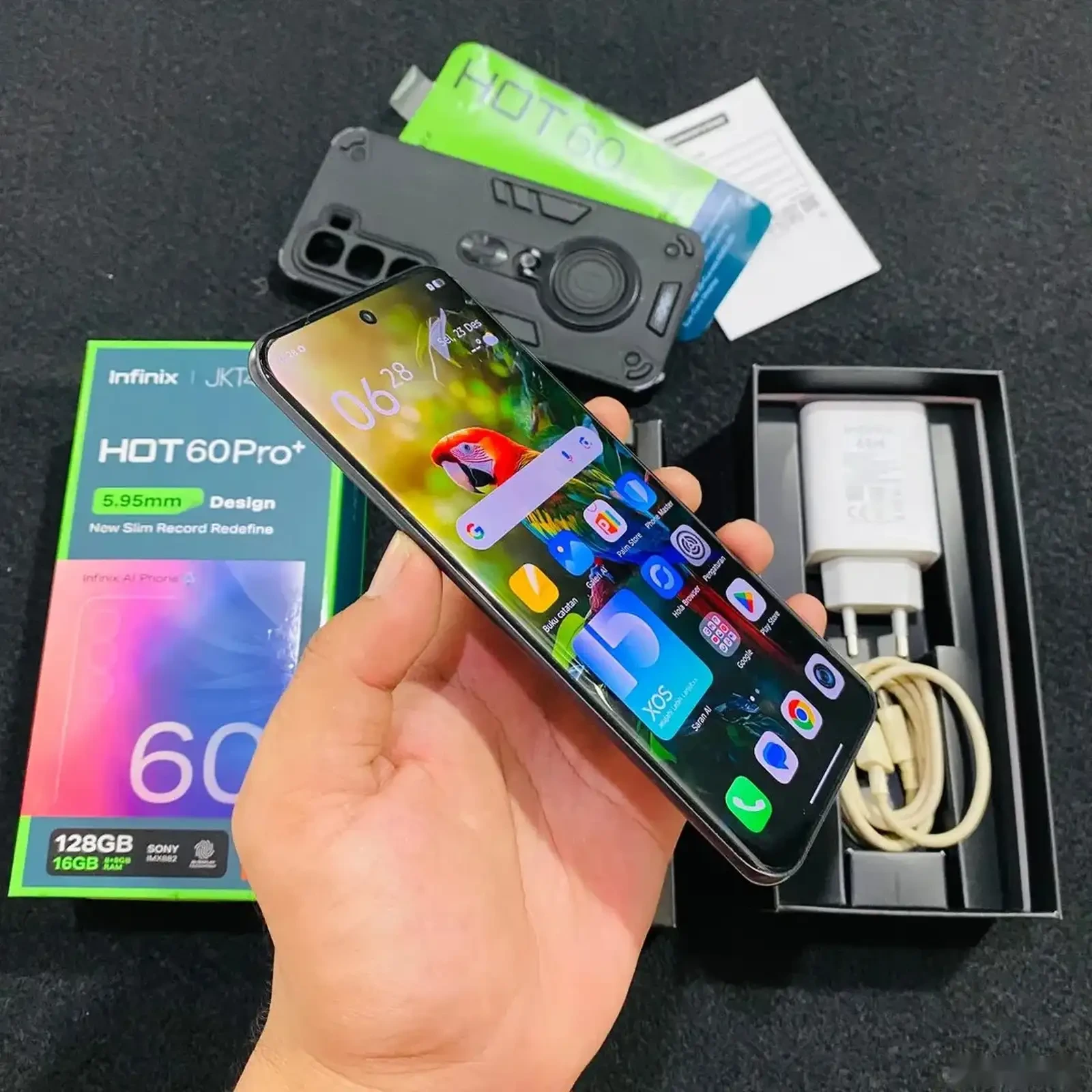 Infinix Hot 60 pro 16/256Gb Green 5160мач — фото 3