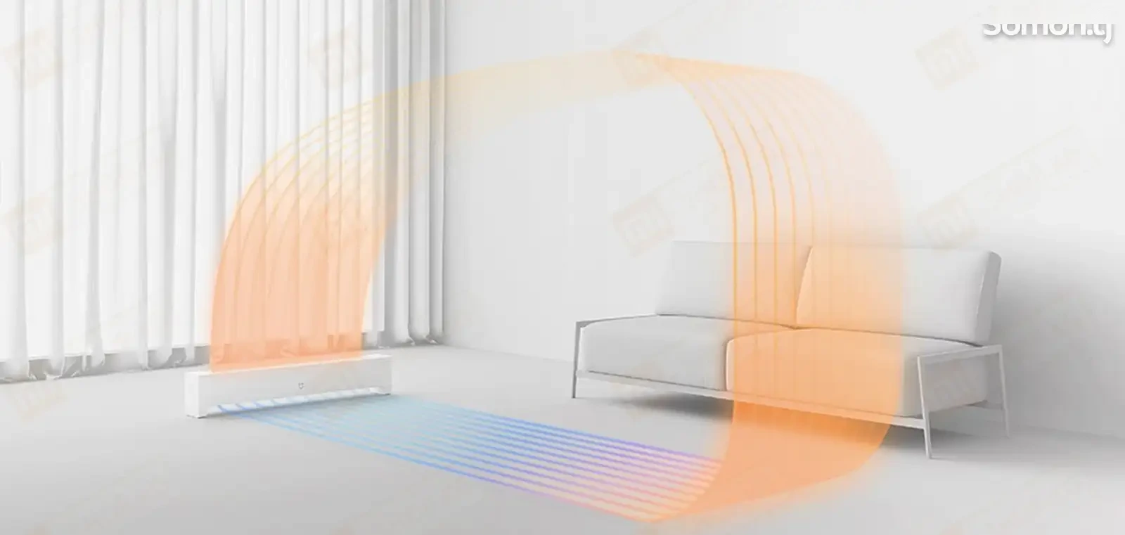 Электрический обогреватель Xiaomi Mijia Baseboard Electric Heater 2