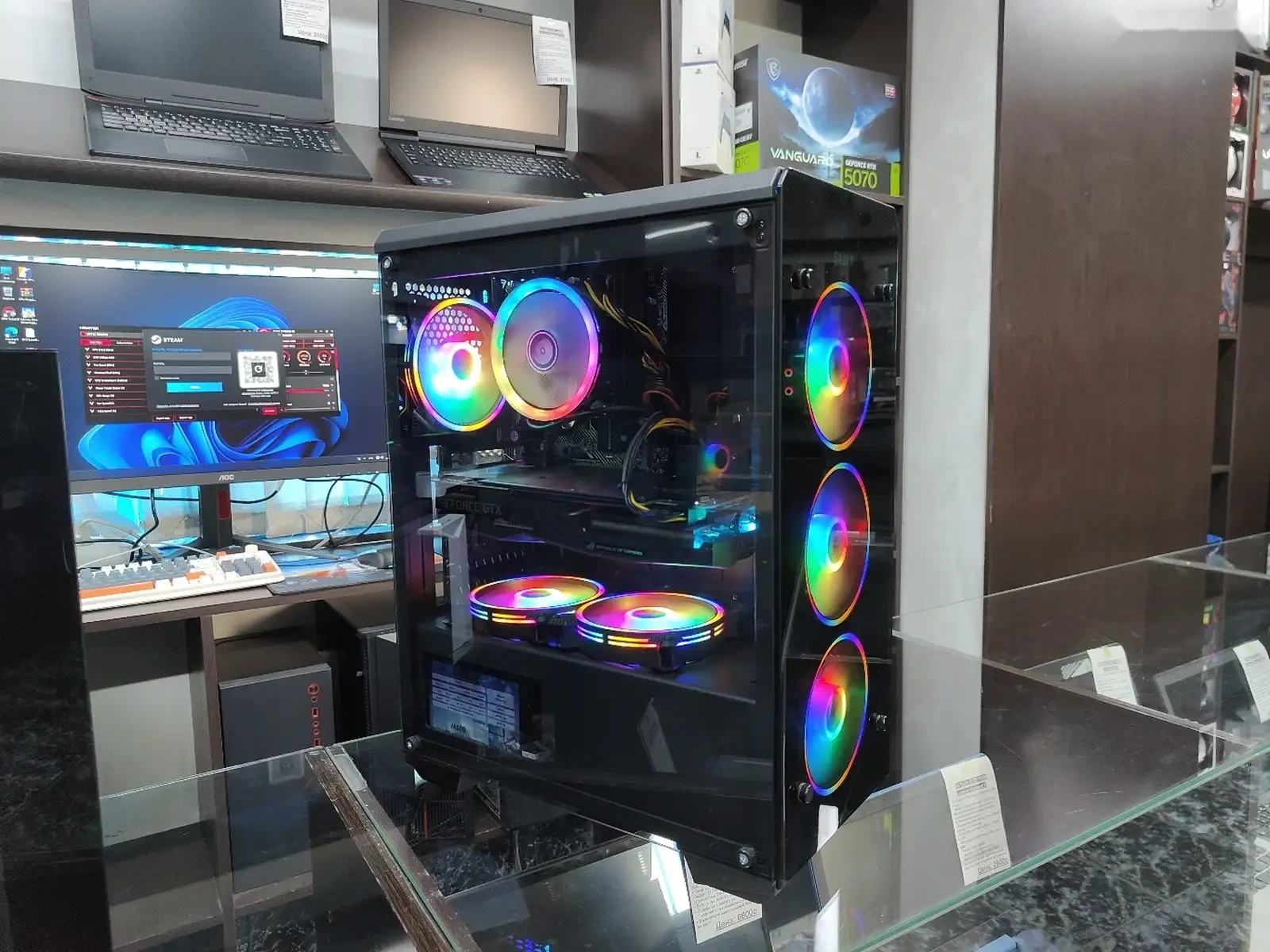 Игровой персональный компьютер Sama Black Argb i5-9400f 16GB/SSD 512GB GTX 1660T — фото 3