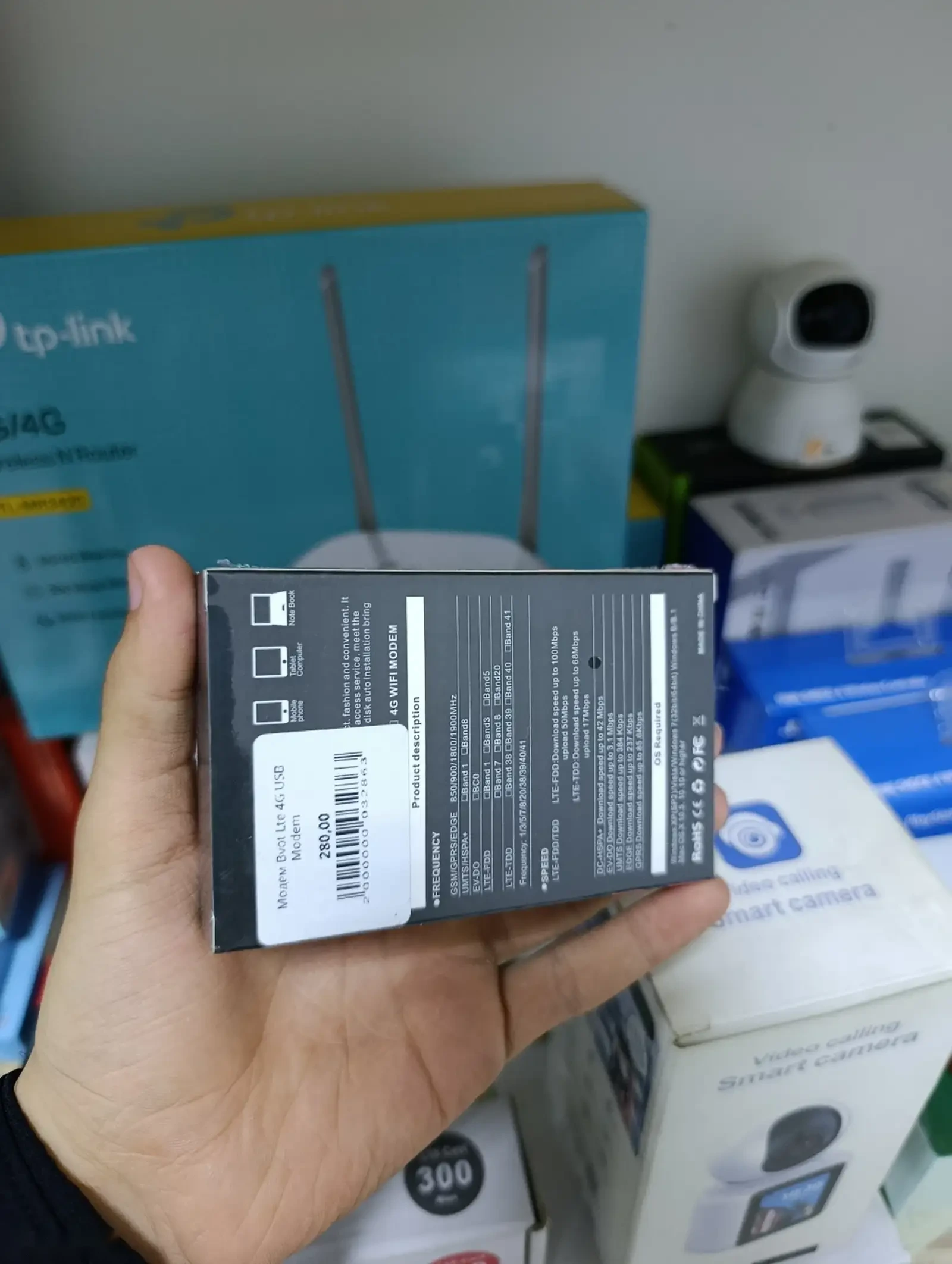 USB модем с SIM-картой и точкой доступа Wi-Fi 4G LTE — фото 2