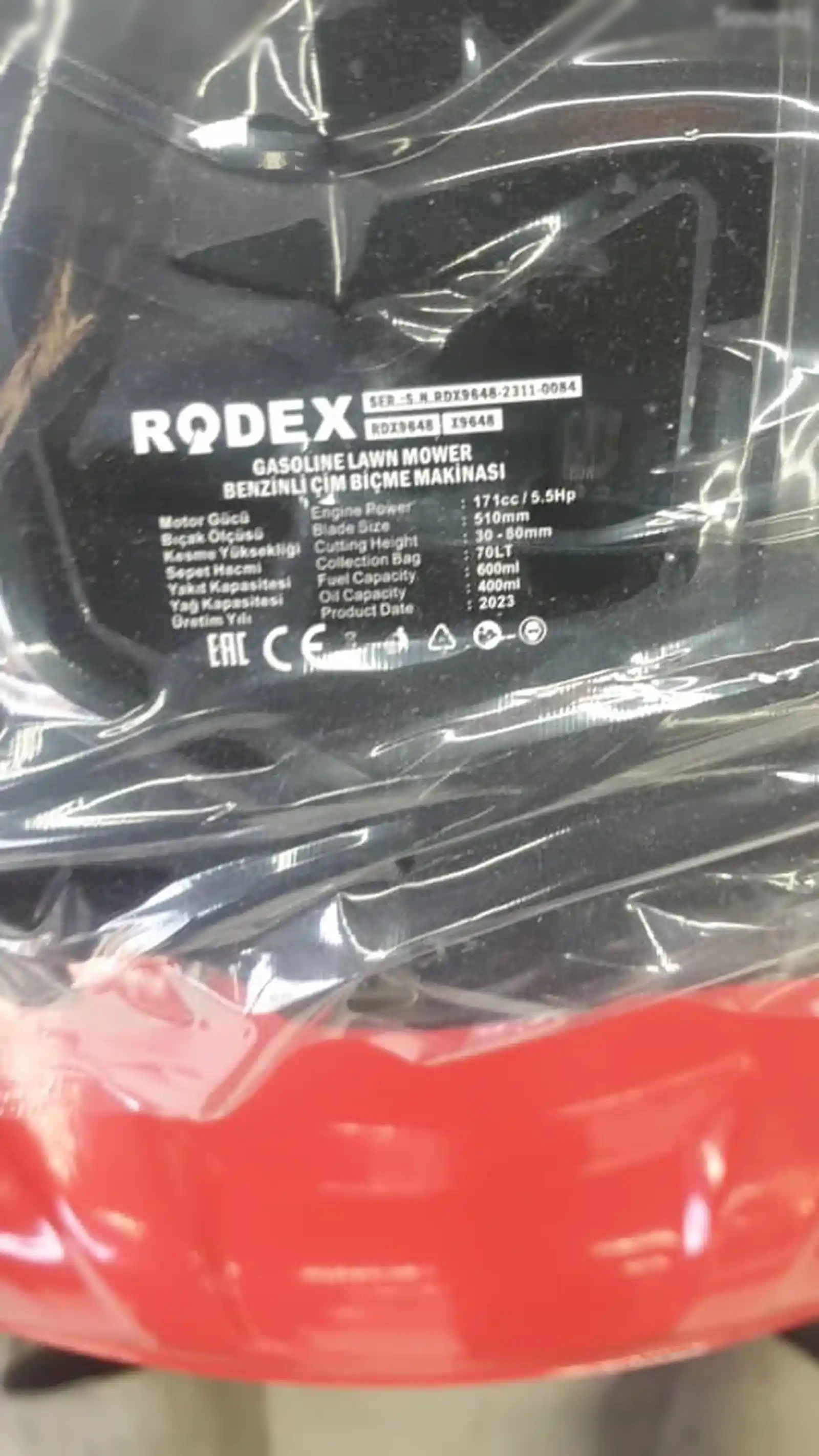 Бензиновая газонокосилка -Rodex