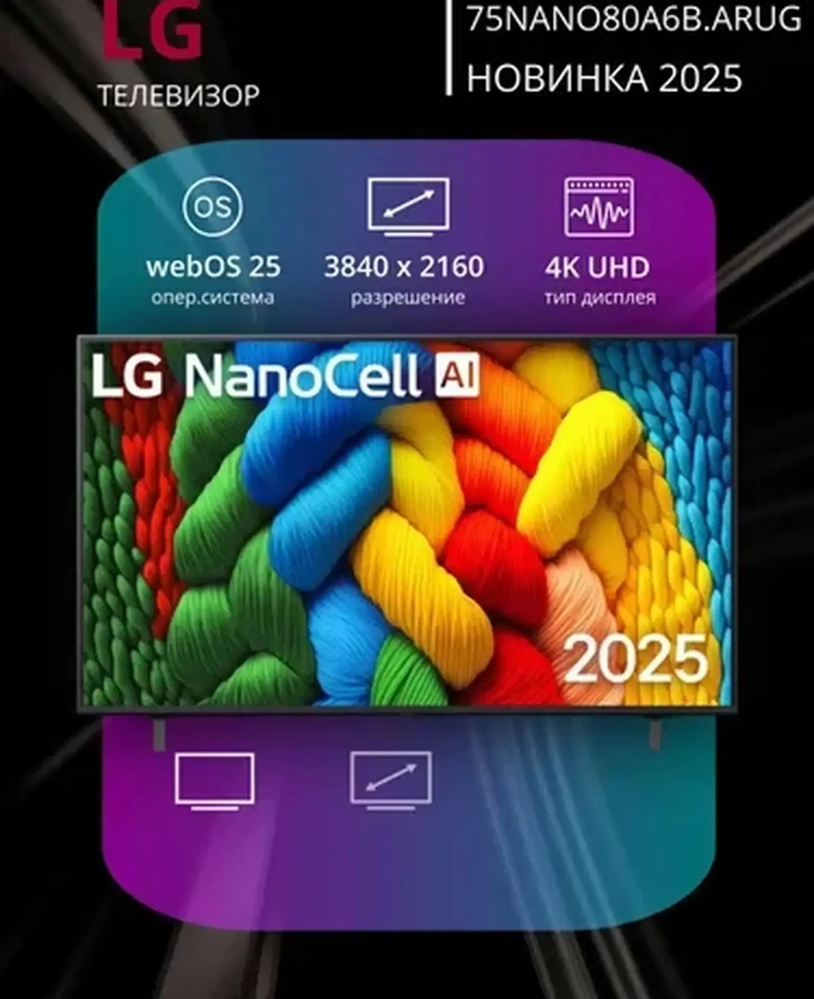 Телевизор LG 75NANO80A6B