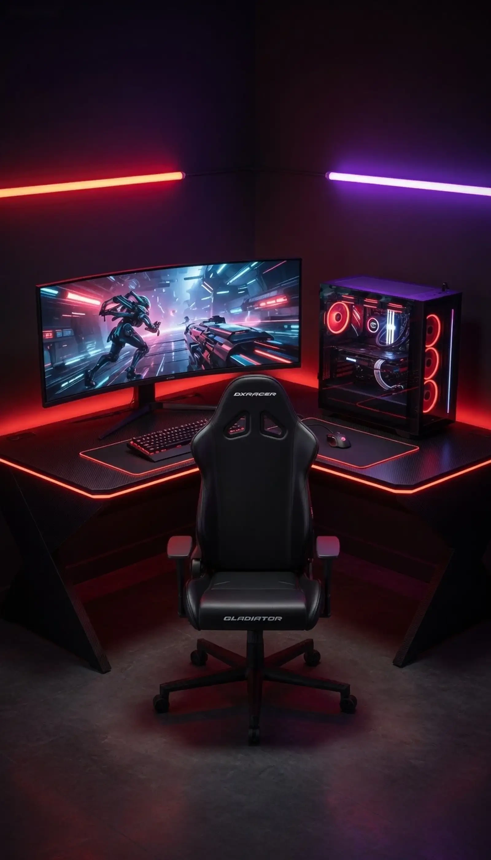 Игровое кресло DXRacer Gladiator G Series Black — фото 5
