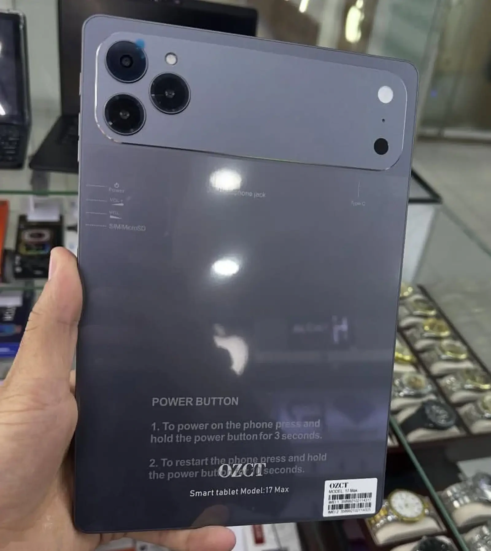 Планшет OZCT 17 PRO max 2sim 16/1tera Black 10000 мач — фото 2