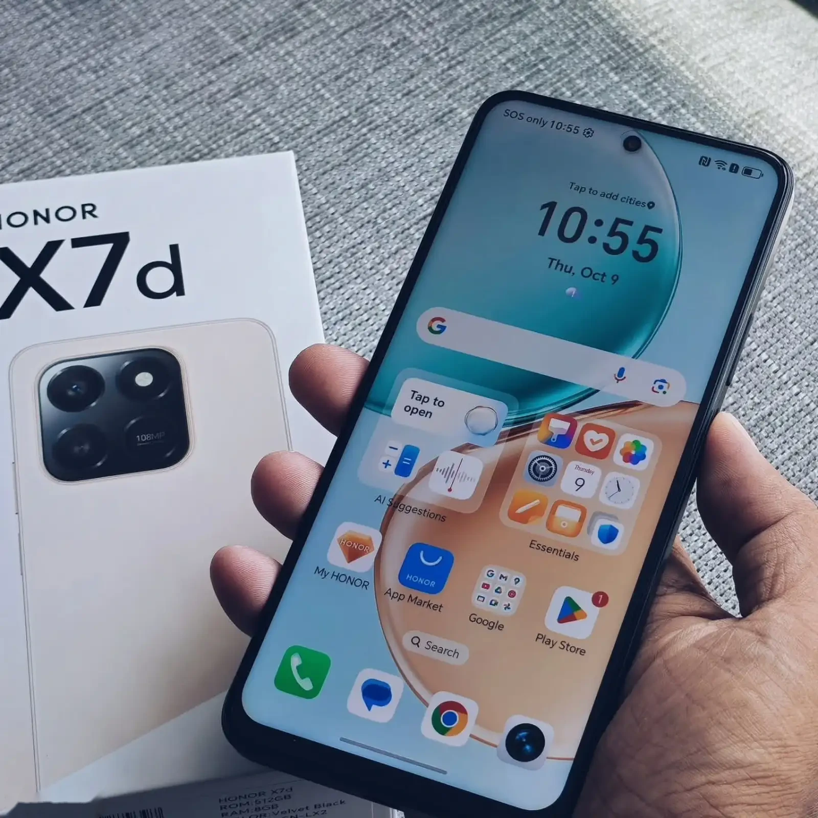 Нonor X7d 12/128Gb titanium 6500Мач — фото 3