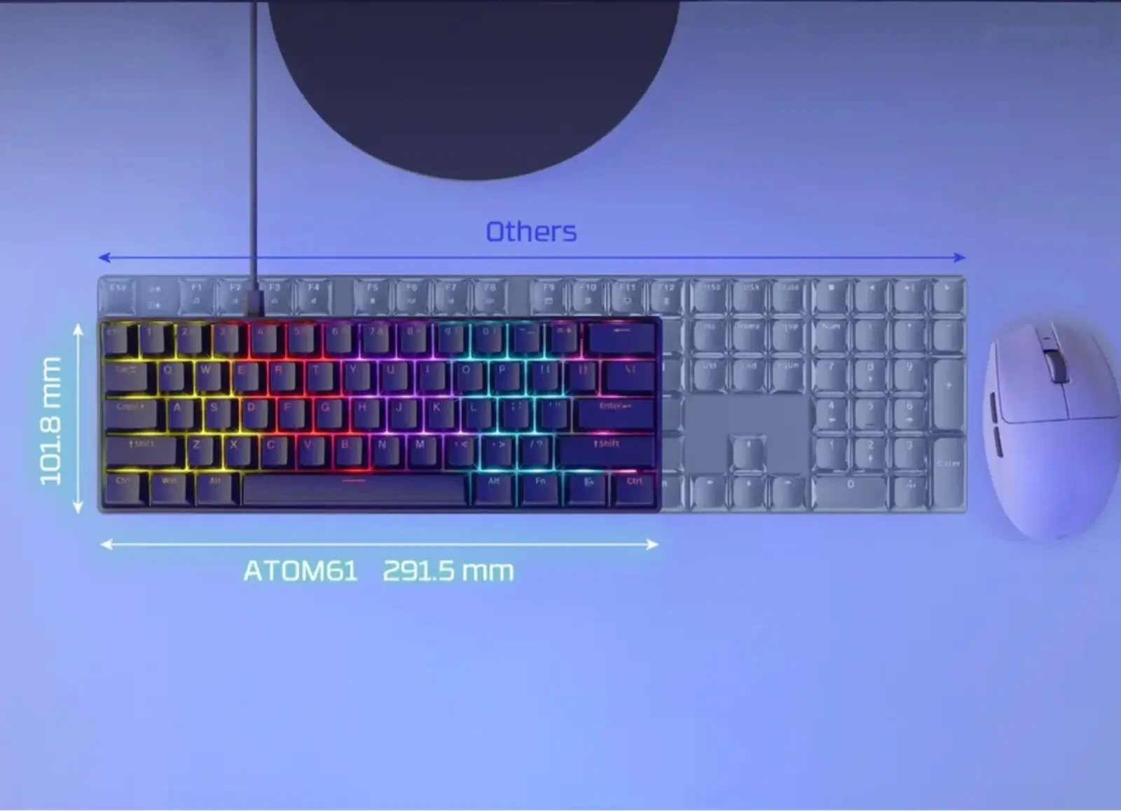 Механическая игровая клавиатура FANTECH MK211 ATOM61 — фото 6
