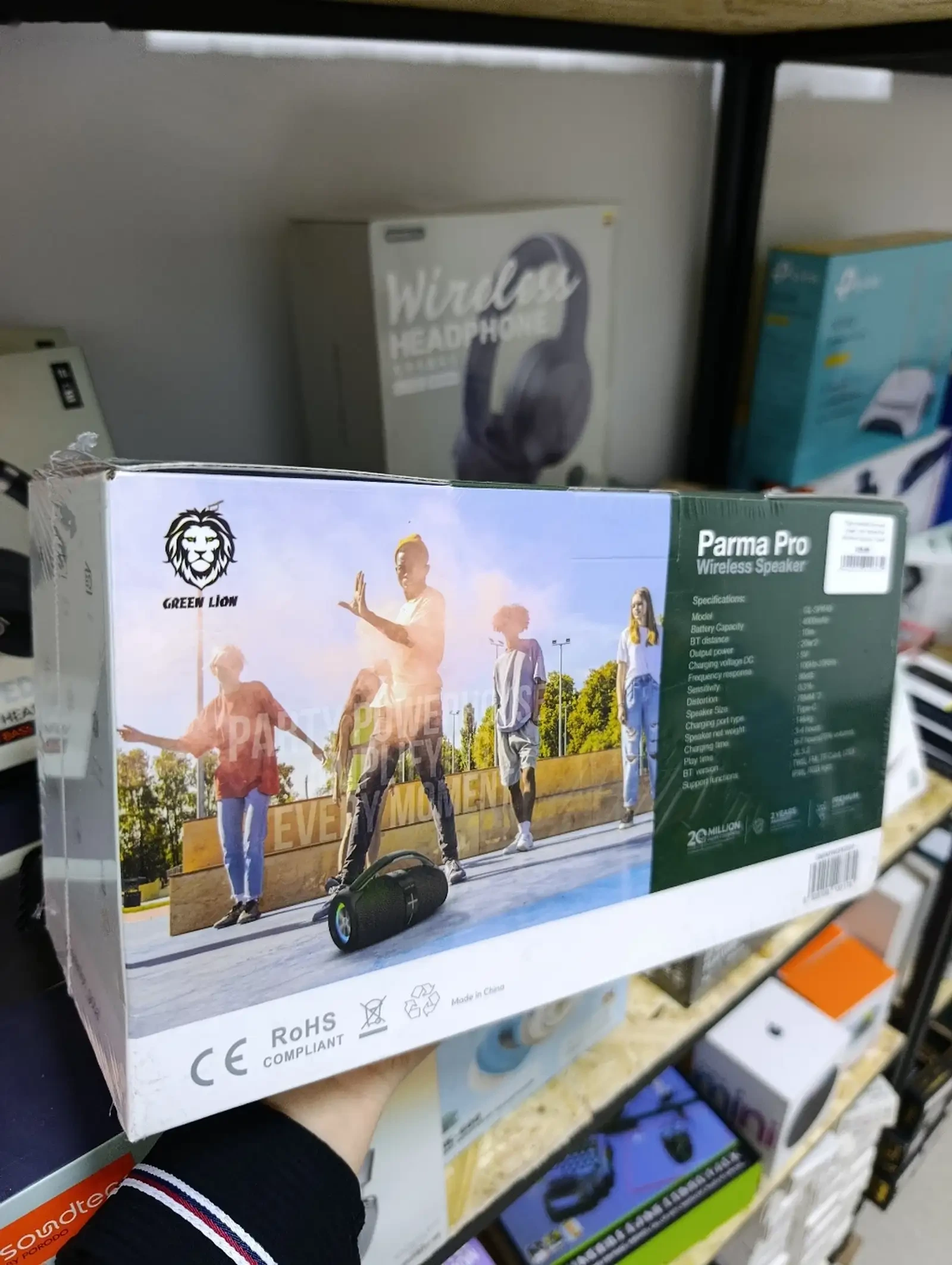 Портативная колонка Green Lion Parma Pro Wireless Speaker серый — фото 2