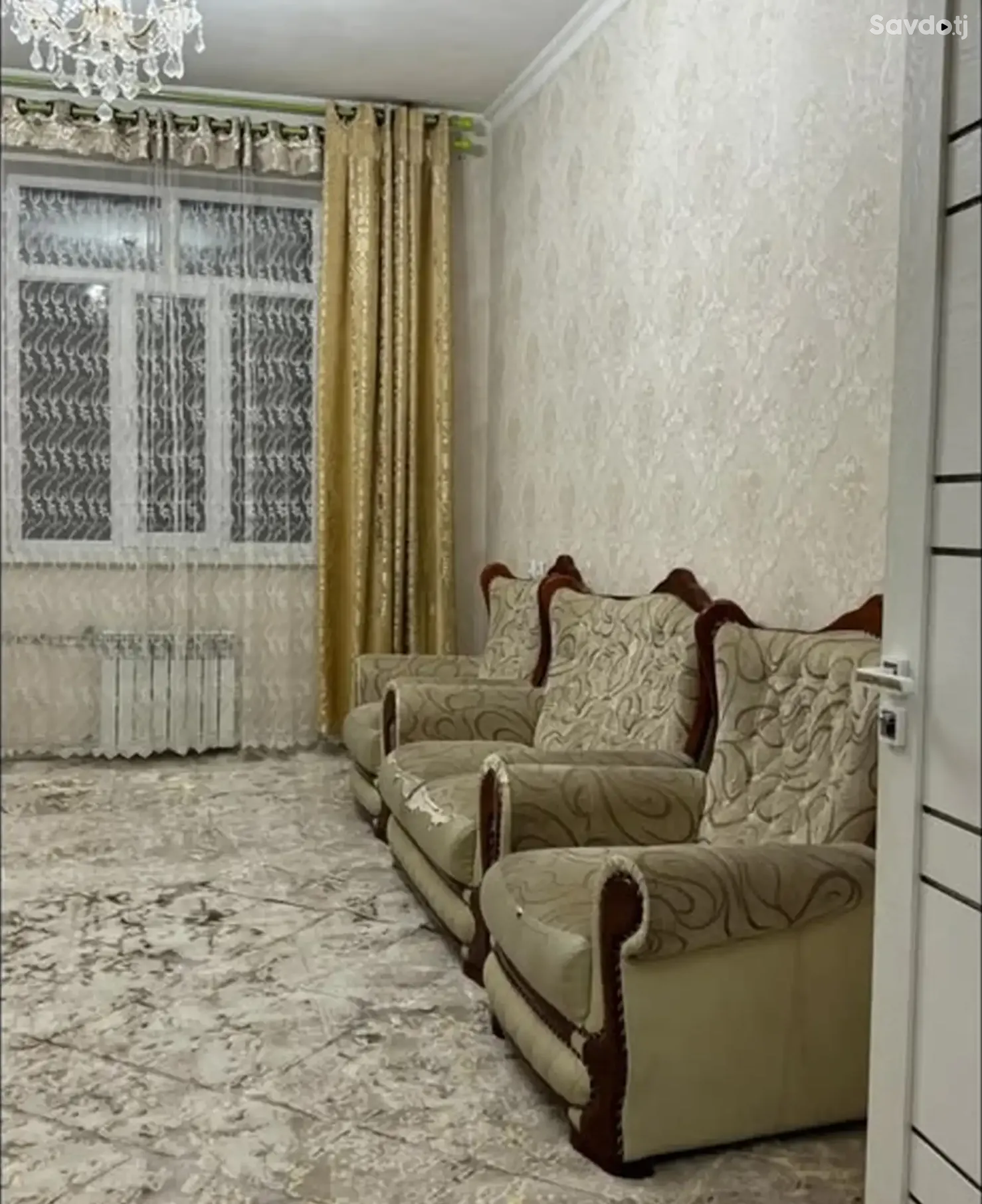 3-комн. квартира, 3 этаж, 100м², Сино