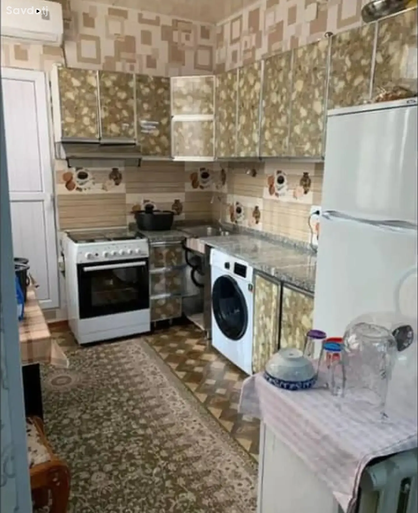3-комн. квартира, 8 этаж, 70м², Сино