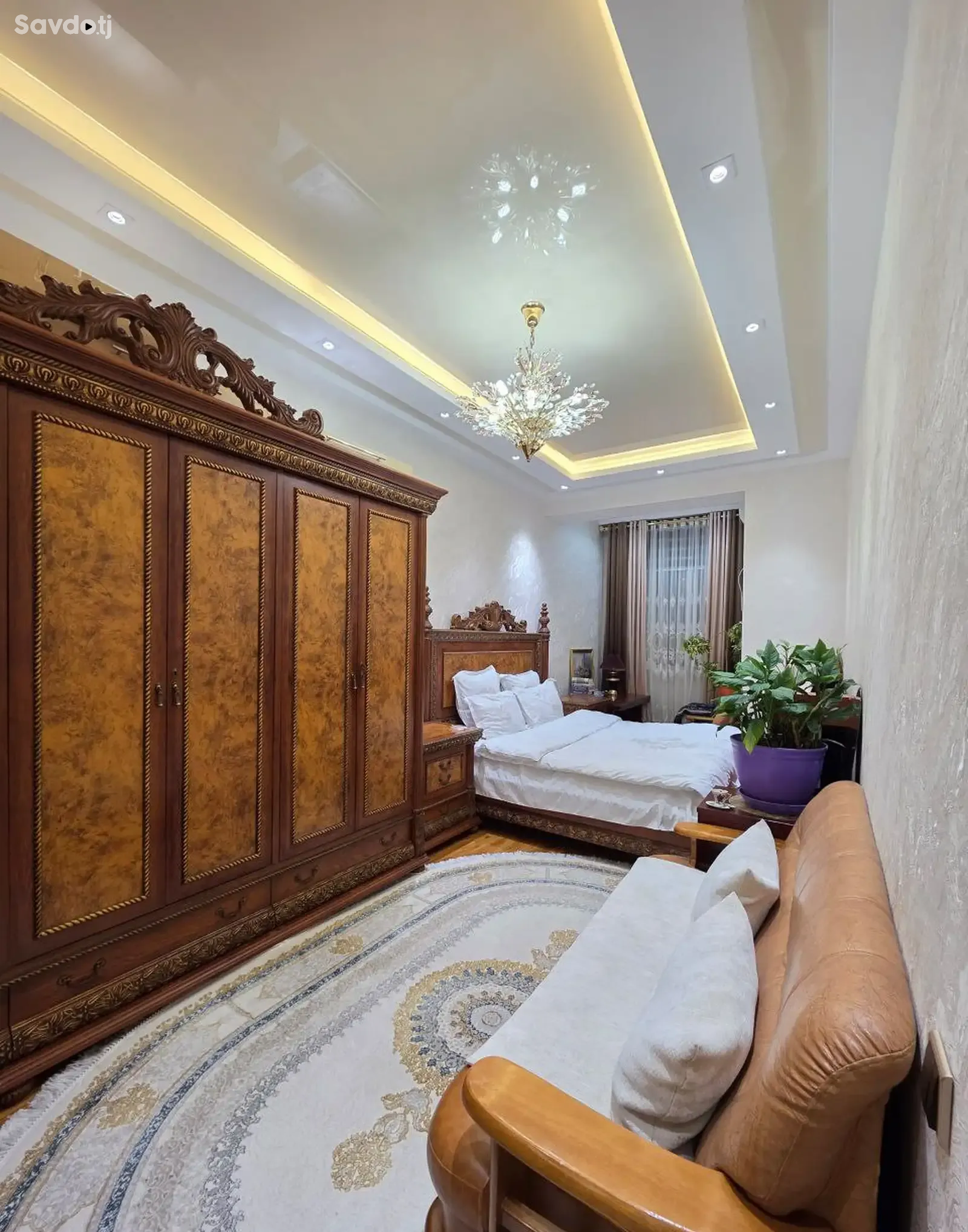 3-комн. квартира, 9 этаж, 130 м², Исмоили Сомони Дом Бурак
