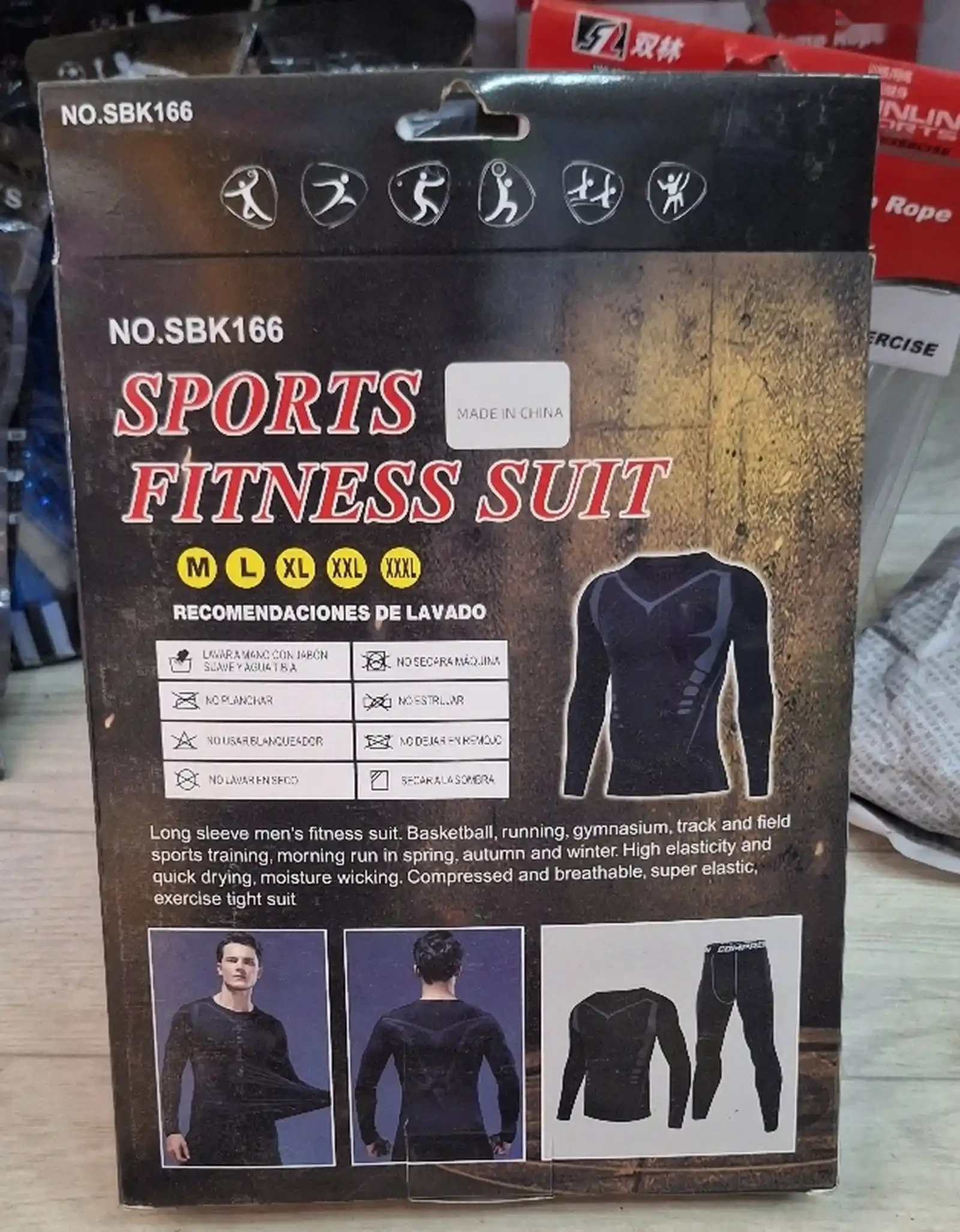 Мужские спортивные компрессионные рубашки для бега — фото 4
