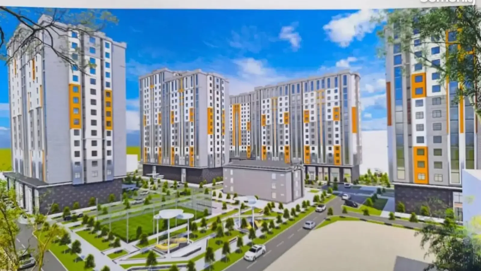 2-комн. квартира, 15 этаж, 94 м², назди Садбарг, чорроҳаи Чулочка, Гуля Голд