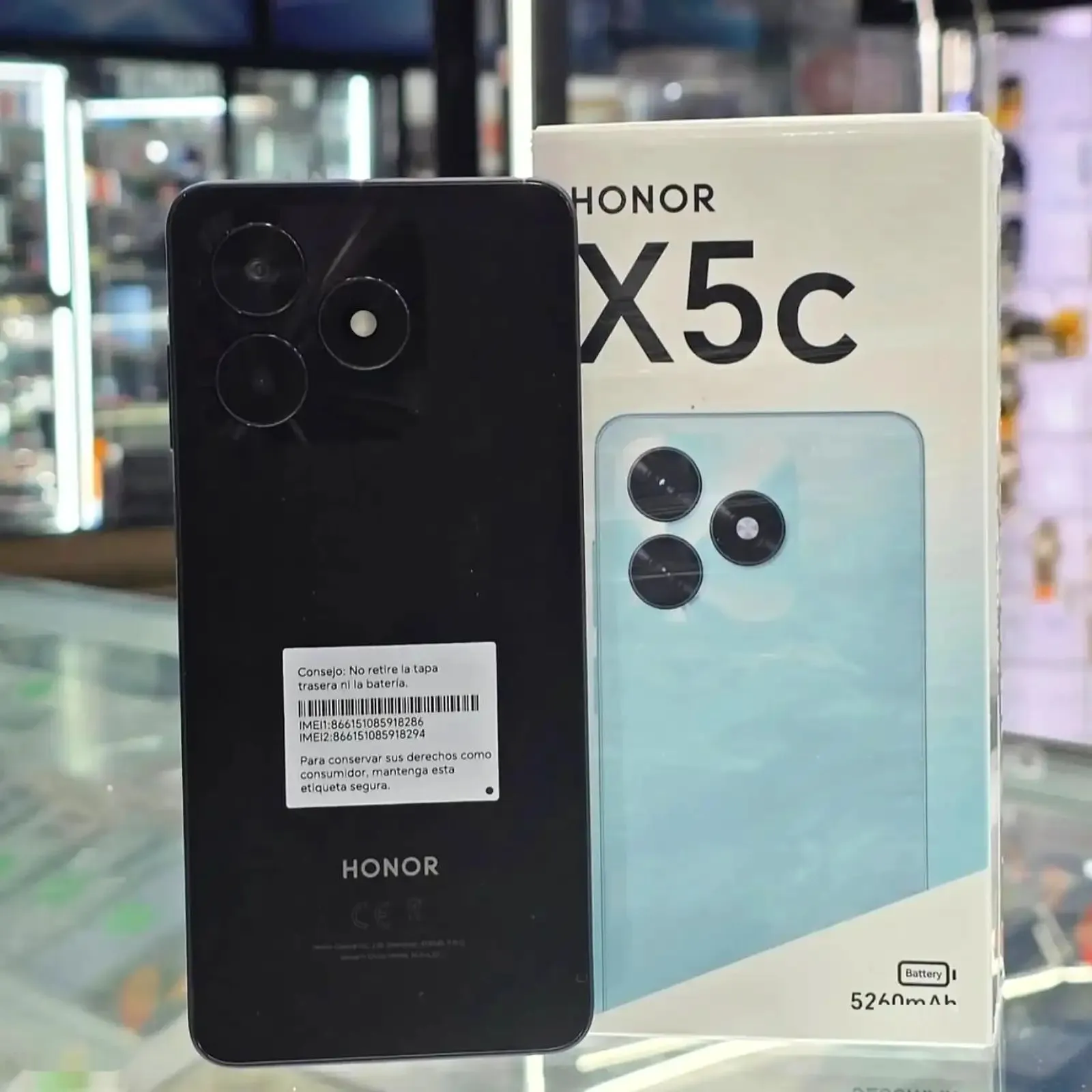 Huawei Honor X5c plus 128Gb black 5300Мач