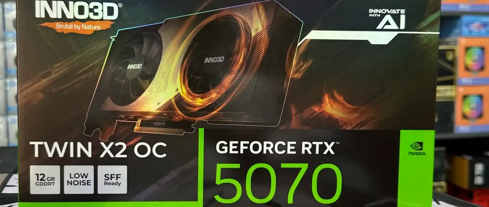 Видеокарта INNO3D GeForce RTX 5070 Twin X2 OC Новинка 2025