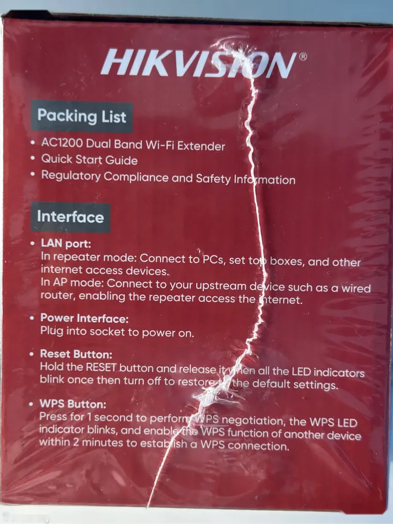 Wifi усилитель Hikvision AC1200