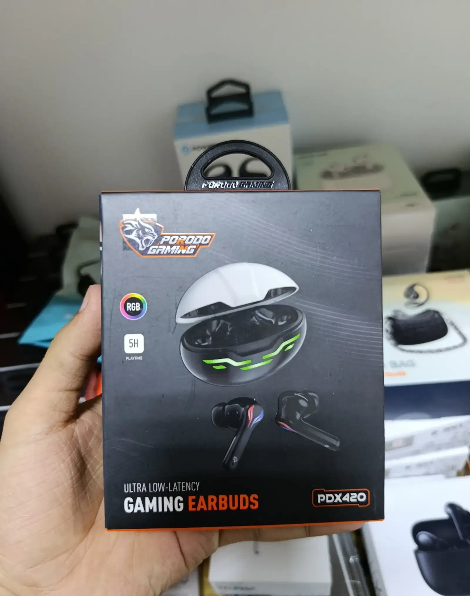 Беспроводные игровые наушники Porodo Gaming Ultra Low-Latency черный