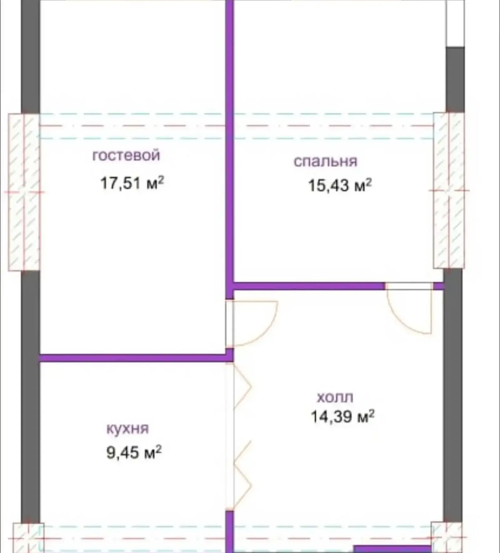 2-комн. квартира, 11 этаж, 67 м², Сино, УВД